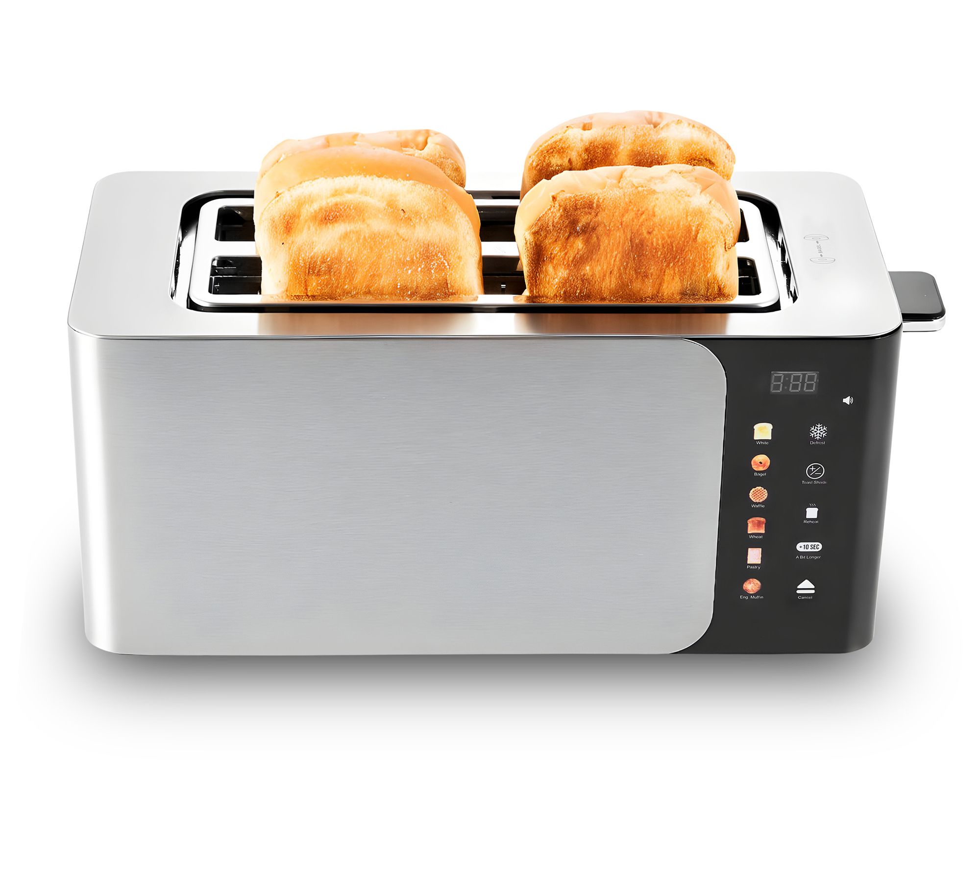Elite Cuisine 4-Slice Longslot Toaster w/ Digital Image Screen
