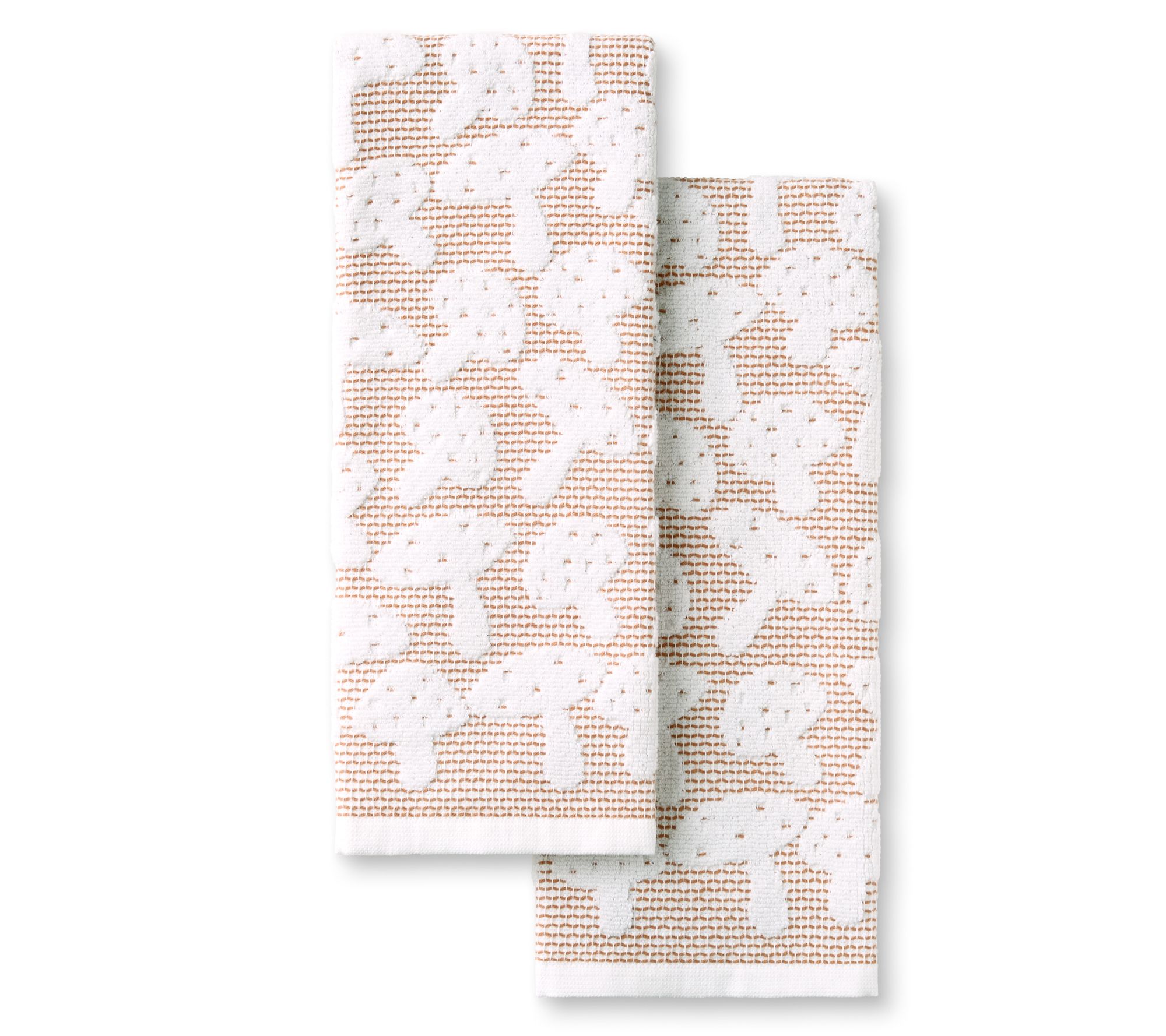 MARTHA STEWART Jacquard Mushrooms Kitchen Towel2-Pack Set