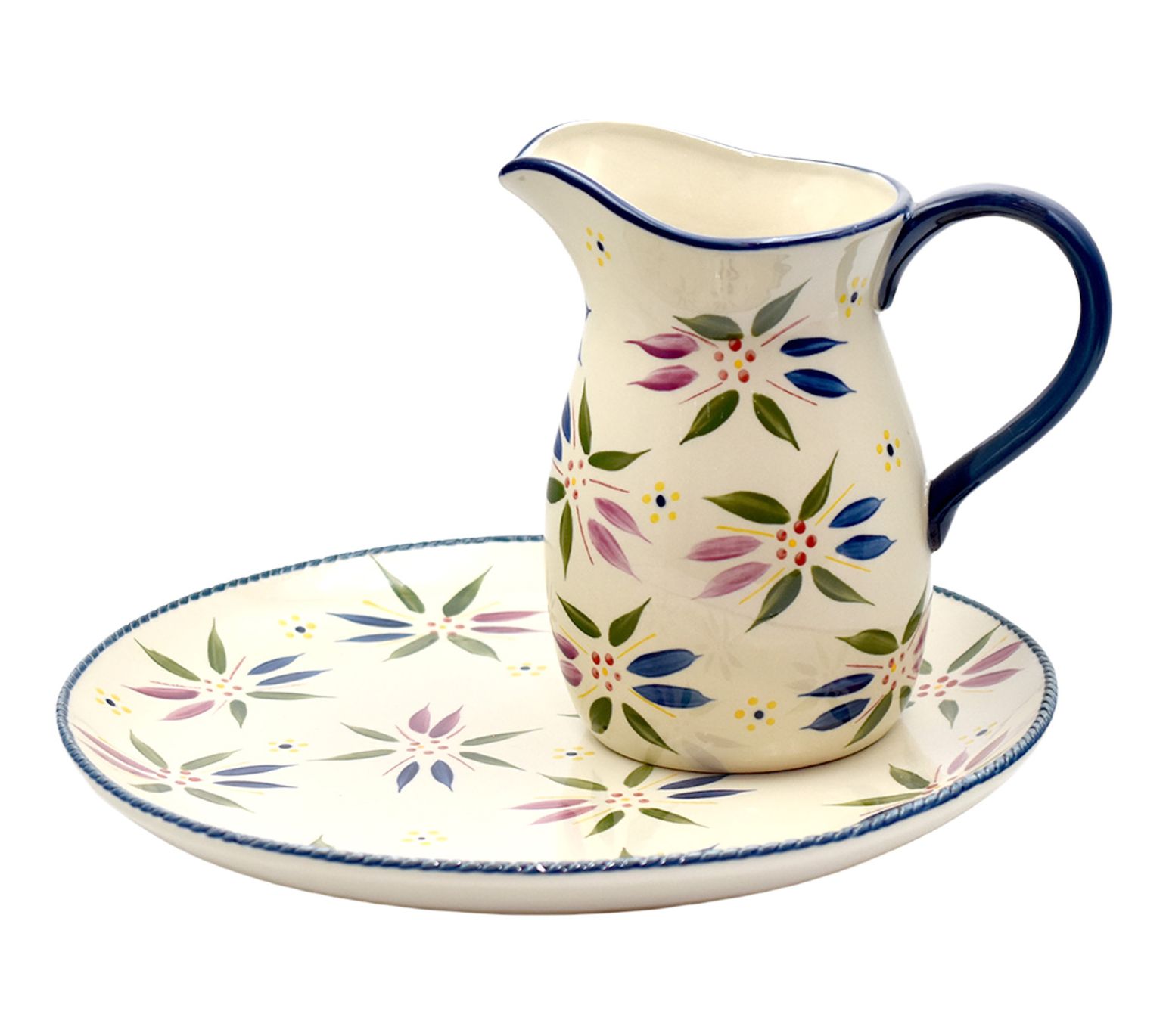 "As Is" Temp-tations Old World Pitcher and Platter Set