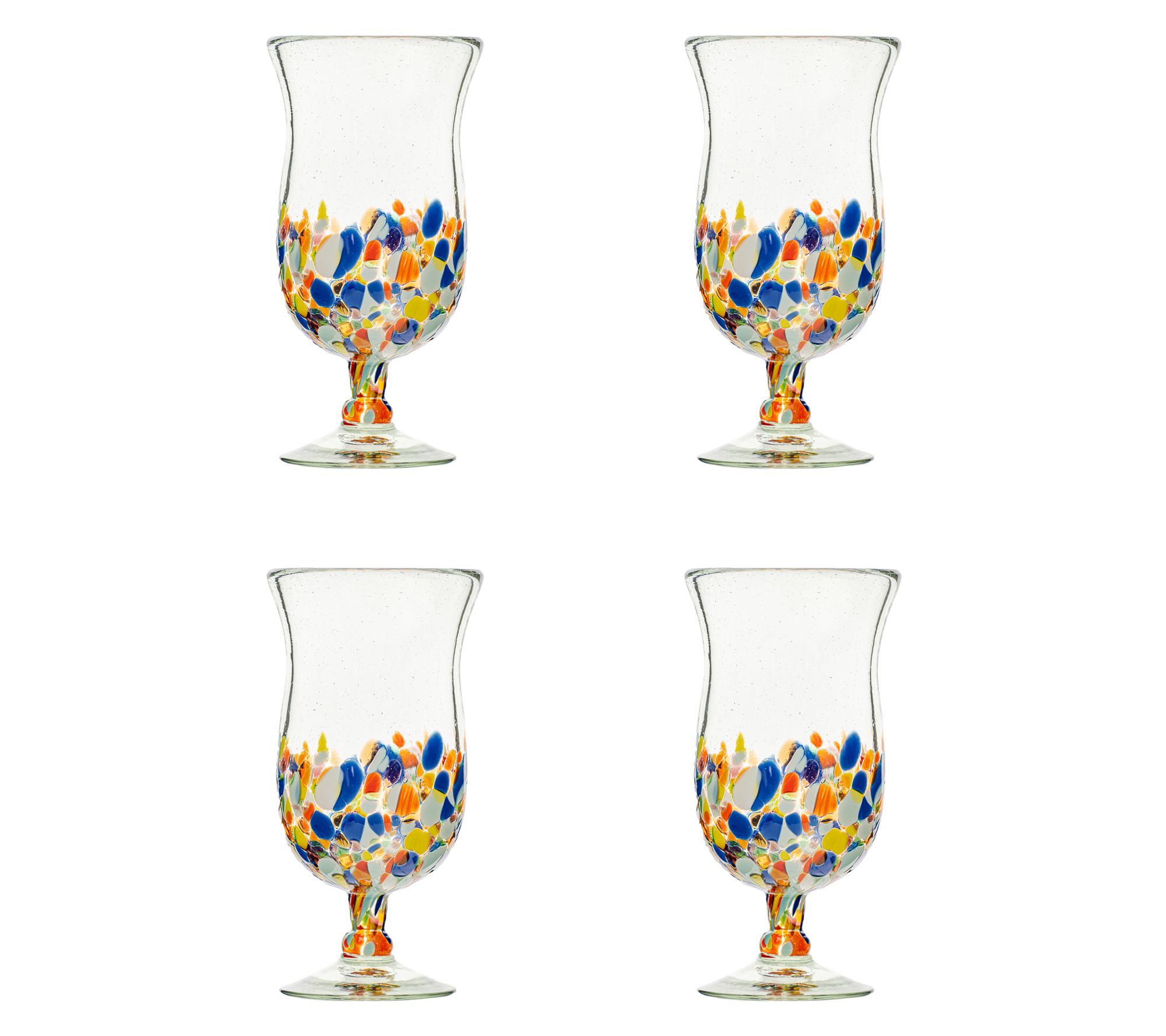 10 Strawberry Street S/4 San Lucas Mexican Glasses, Hurricane