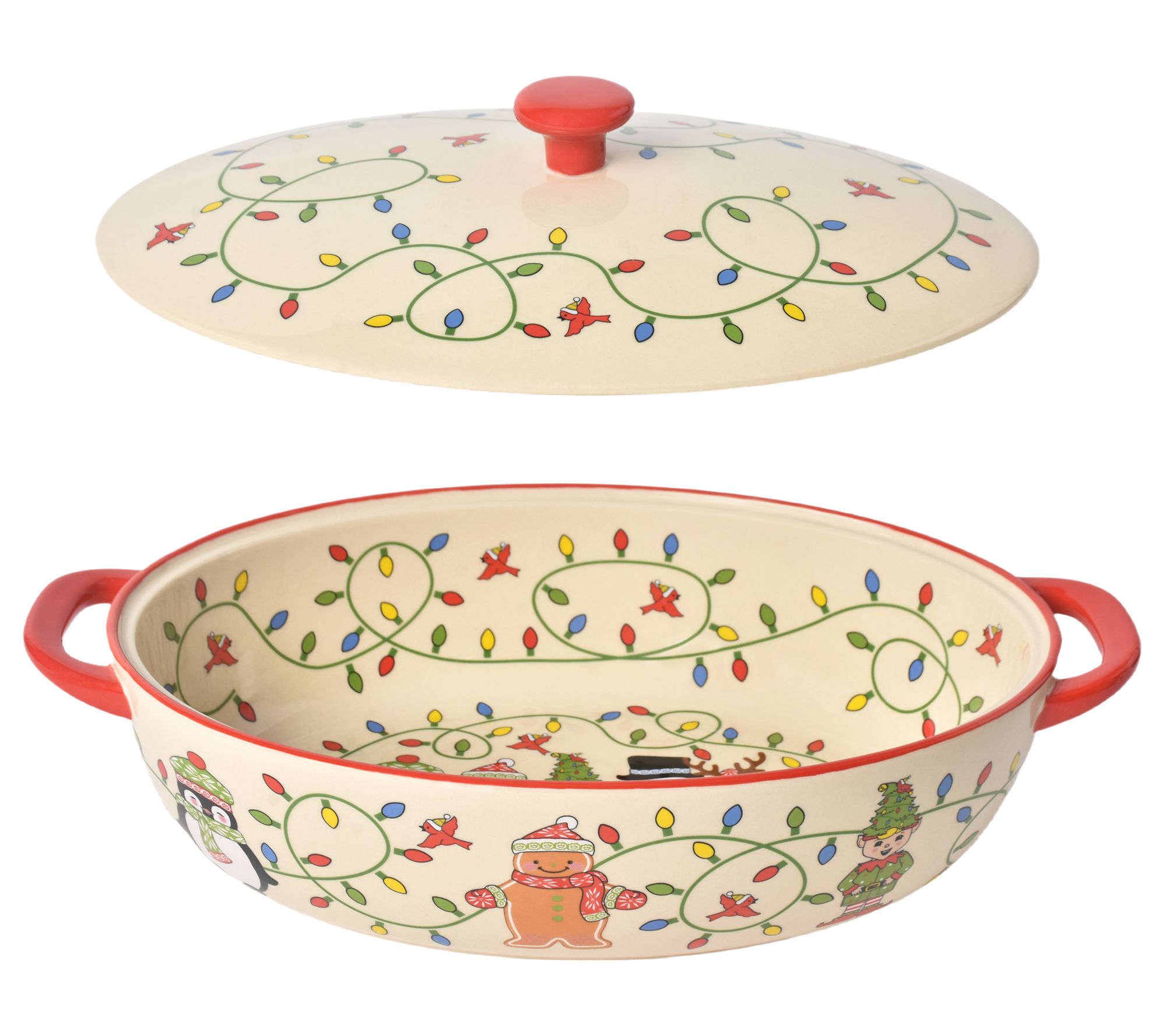 "As Is" Temp-tations Seasonal 3.5-qt Covered Casserole
