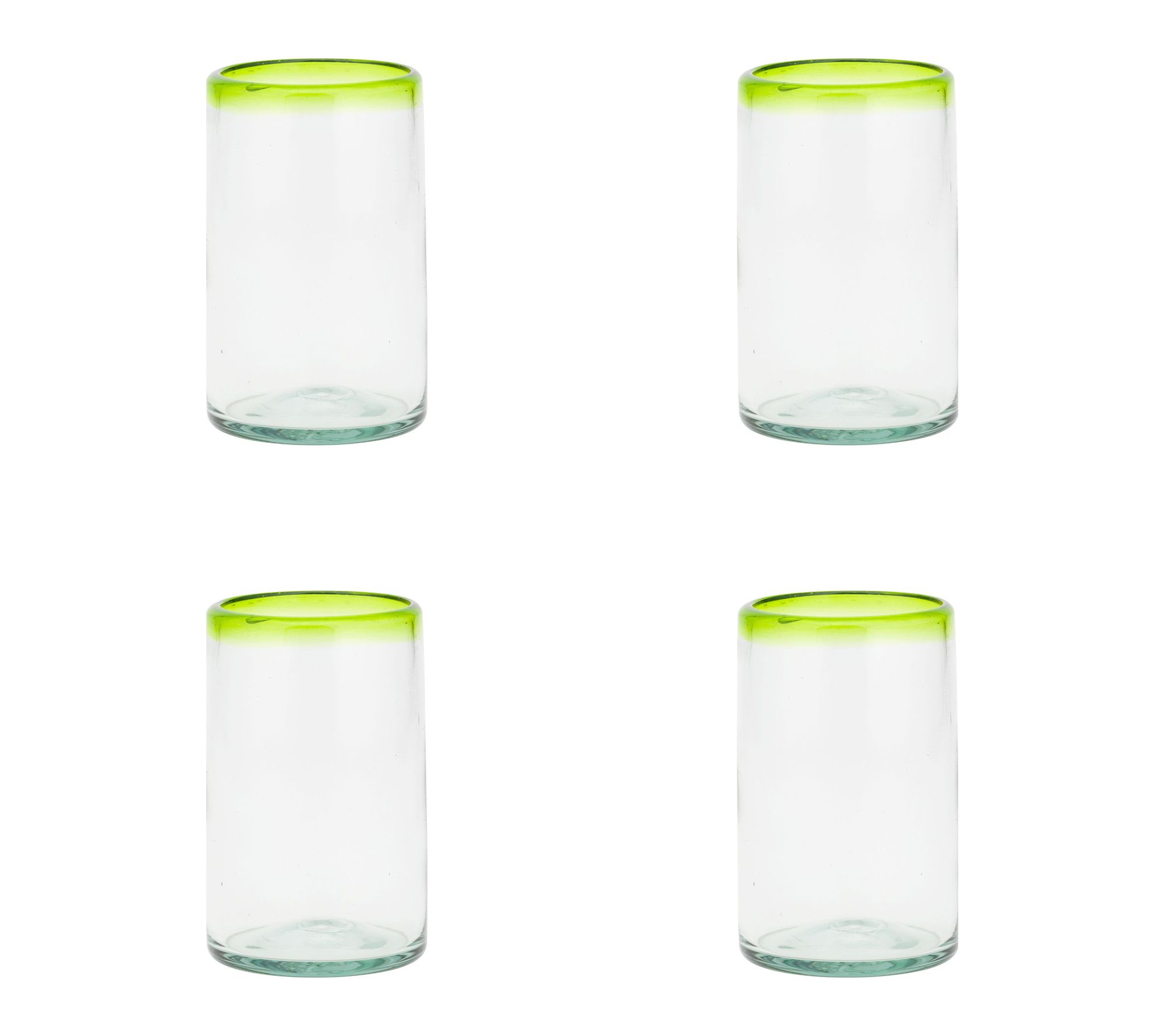 10 Strawberry Street Set of 4 Lime Rim MexicanHiball Glasses