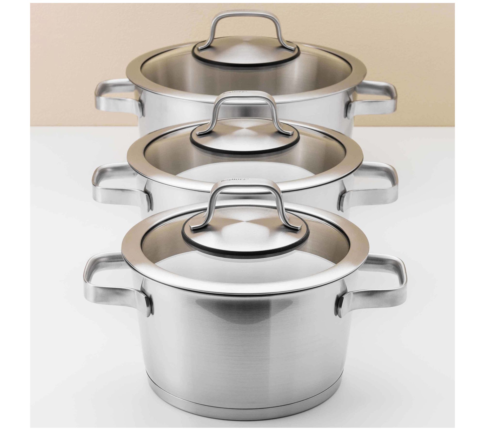 BergHOFF Essentials 10pc Stainless Steel Cookware Set - QVC.com