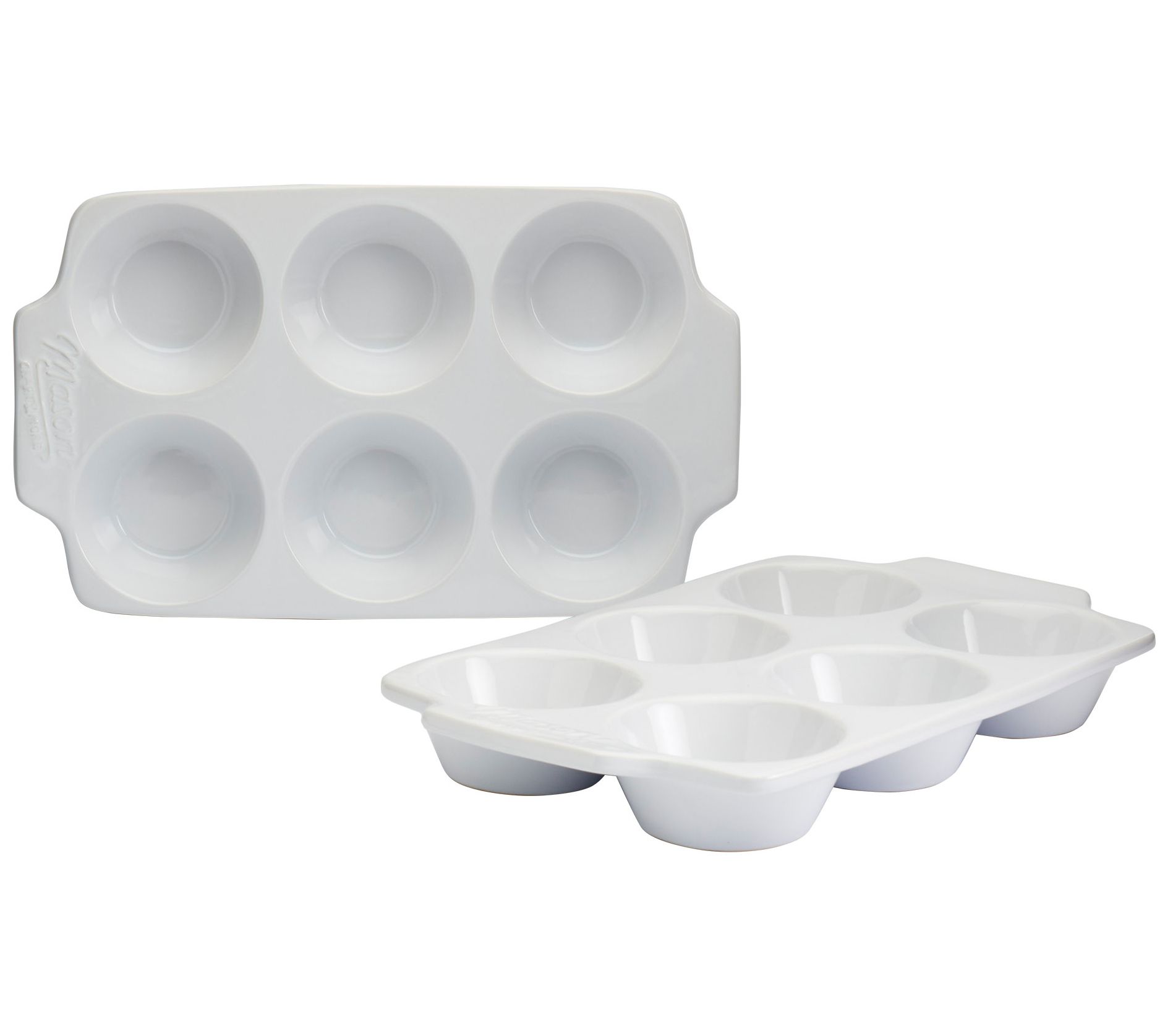 Mason Craft & More 4-Piece White Ceramic Bakeware Set 