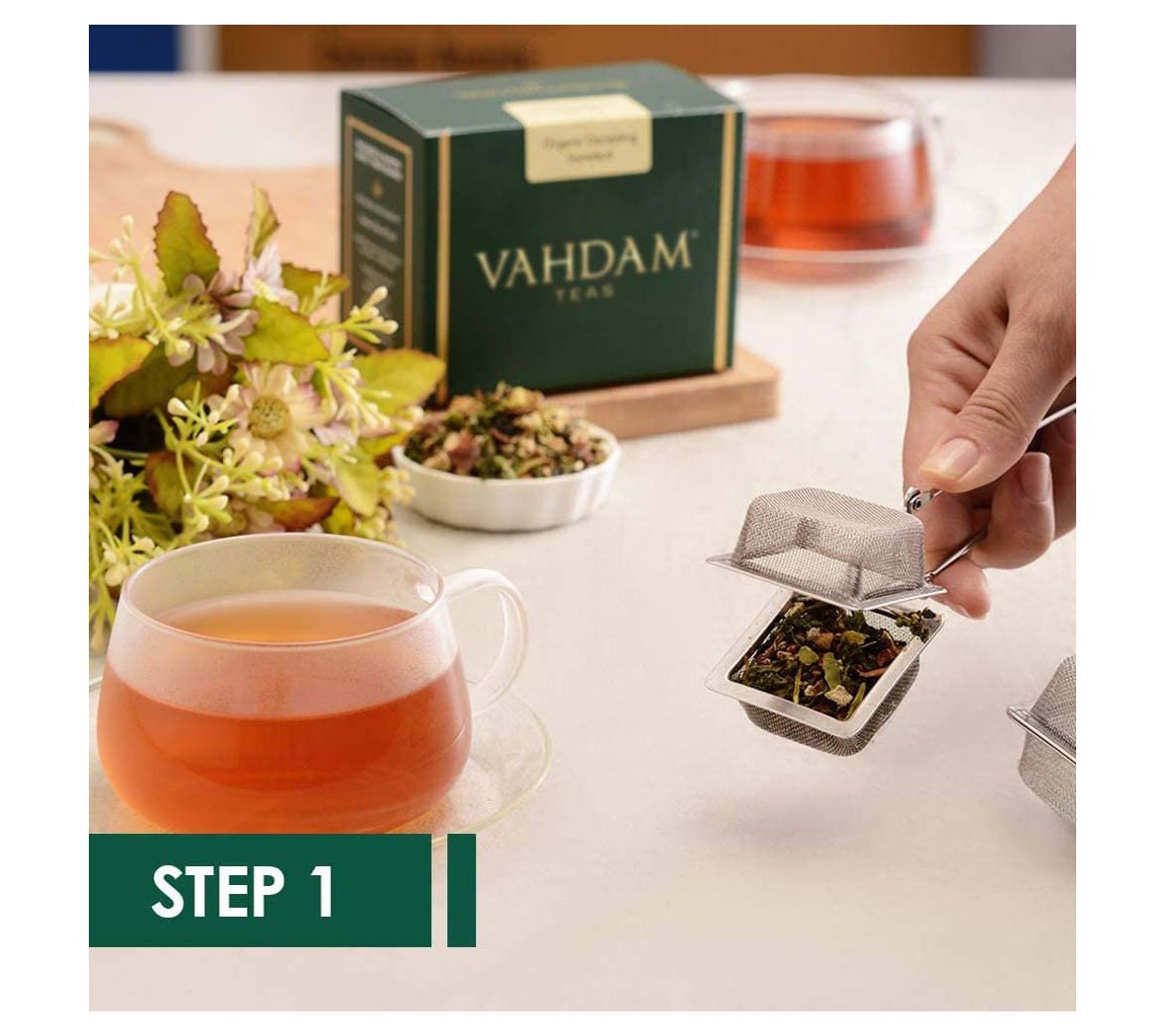 Square Tea Infuser  Fine Mesh Infuser for Loose Leaf Tea - VAHDAM