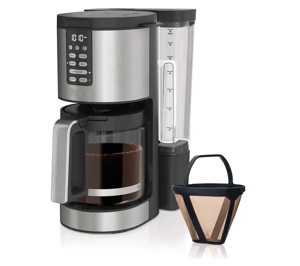 Ninja CE201 12-Cup Programmable Brewer Coffee Maker - Silver NO GLASS  CARAFE