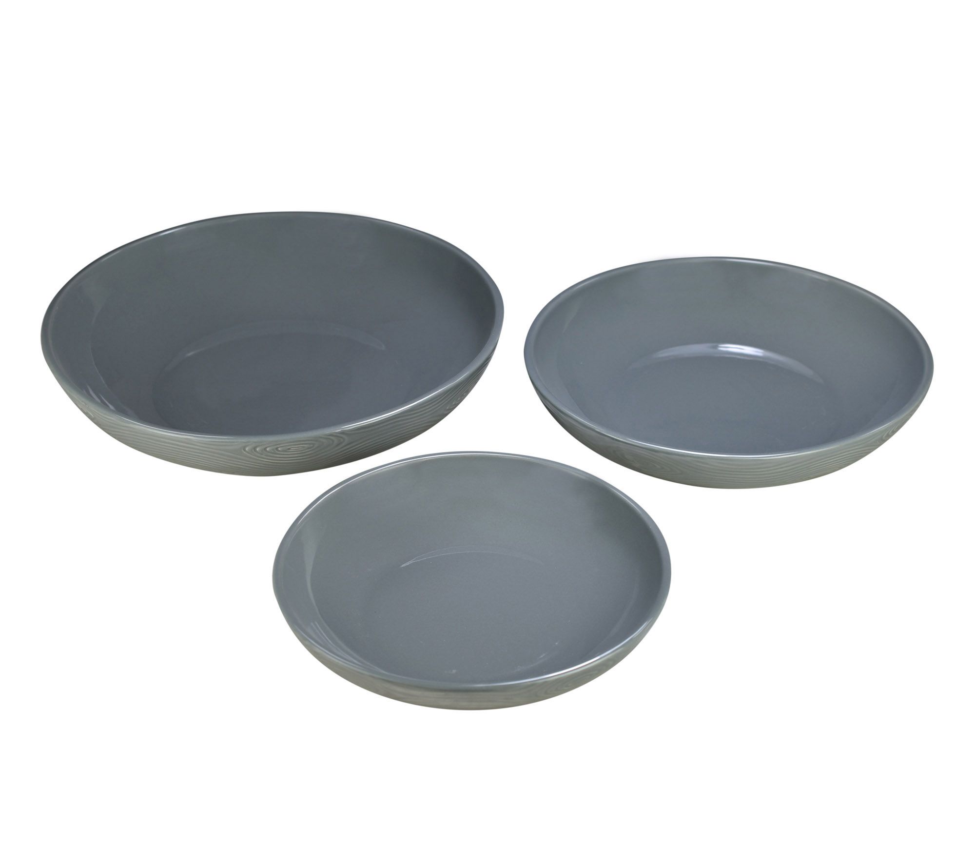 Temp-tations Woodland S/3 Nesting Scalloped Edge Bakers