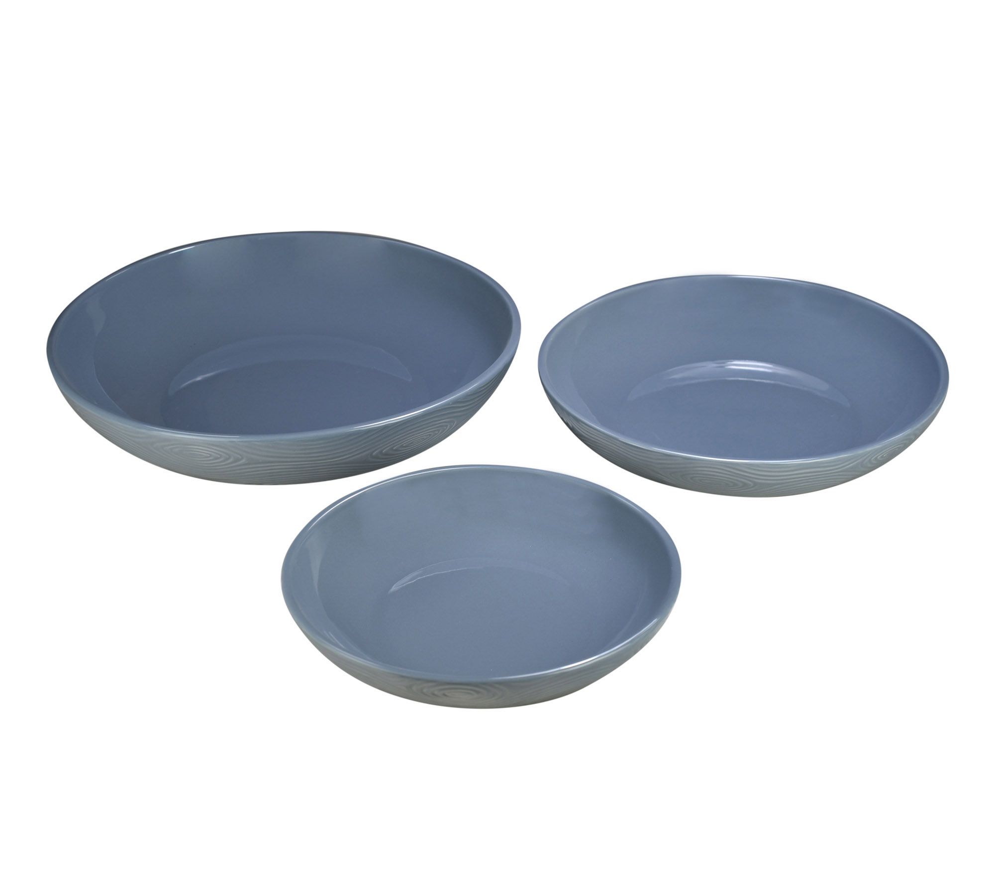 Temp-tations Woodland S/3 Nesting Scalloped Edge Bakers