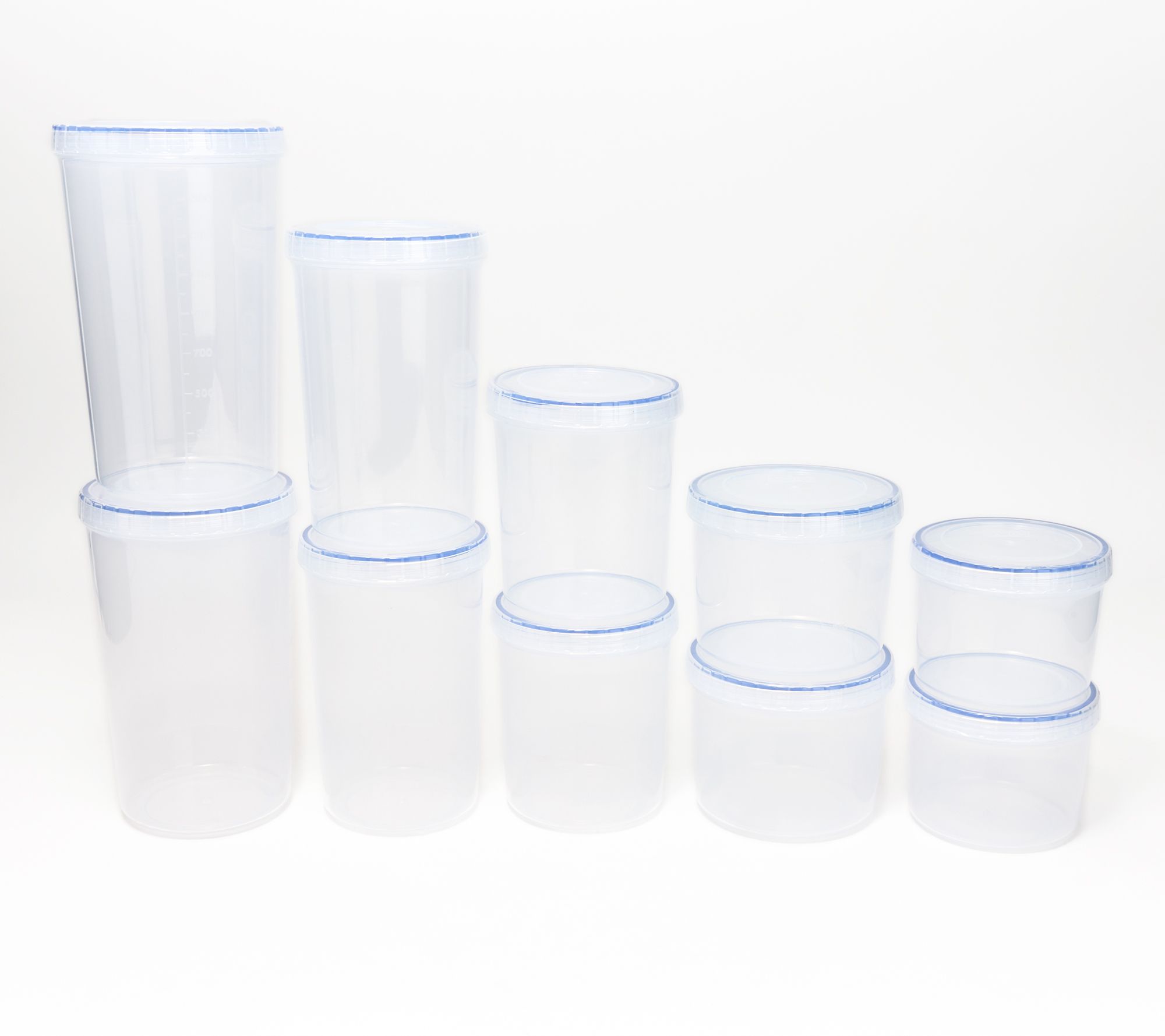 LocknLock Set of 4 7-Cup Round Canisters 