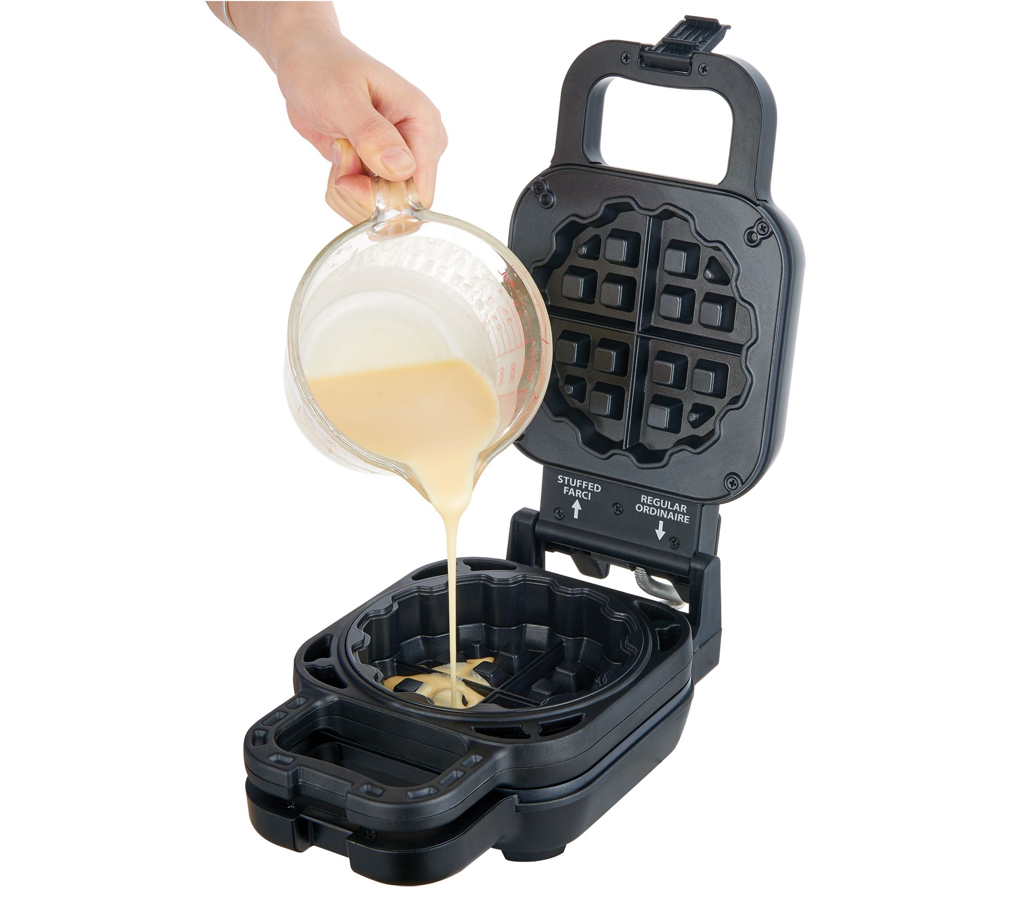 Salton Stuffed Belgian Waffle Maker ,Black