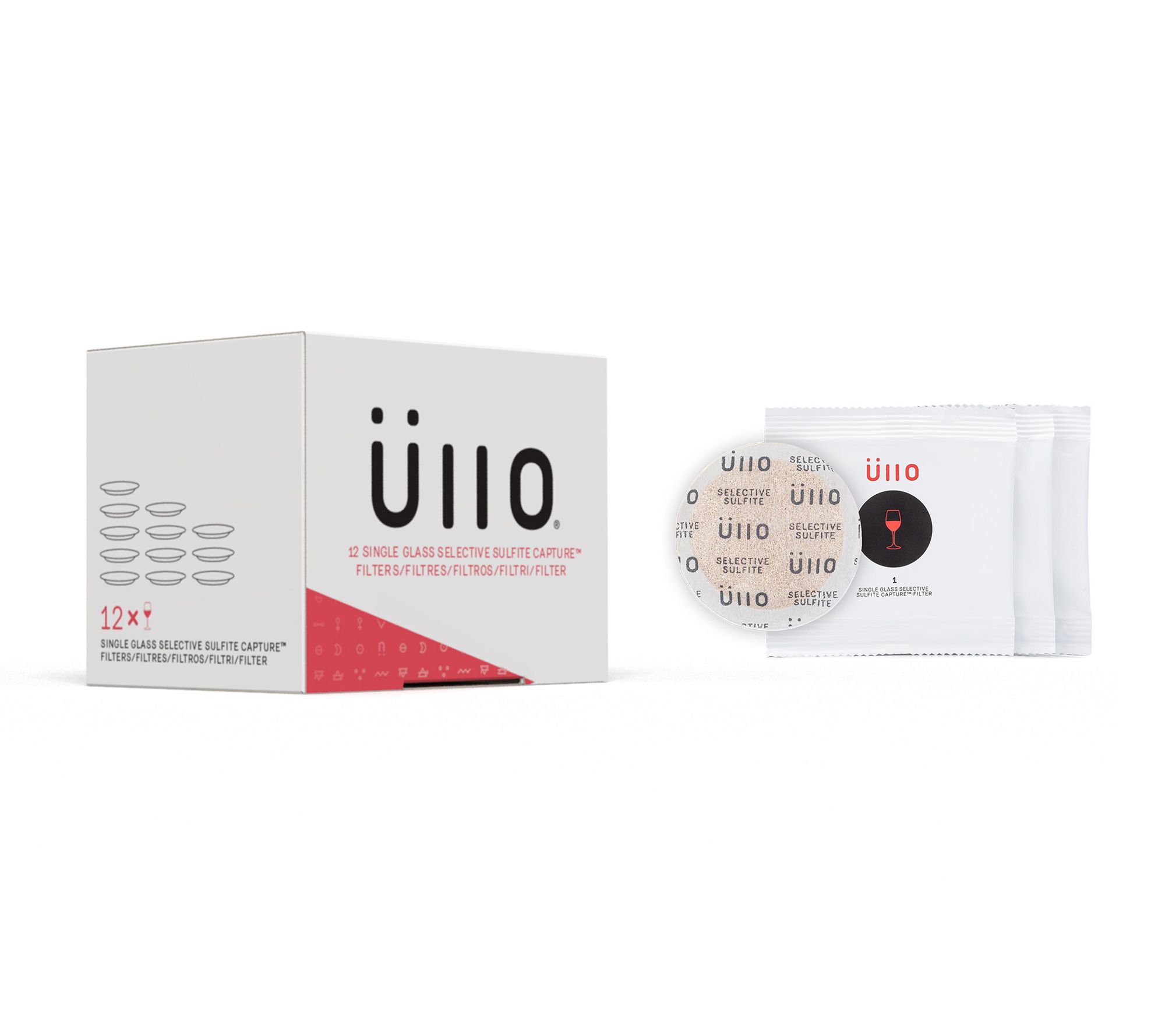 Ullo Single Glass Selective Sulfite Filters ( 12 pack)