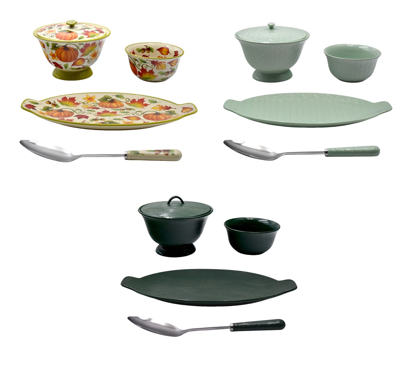 Temp-tations Nostalgic 5-Piece Serving Platter and Bowl Set