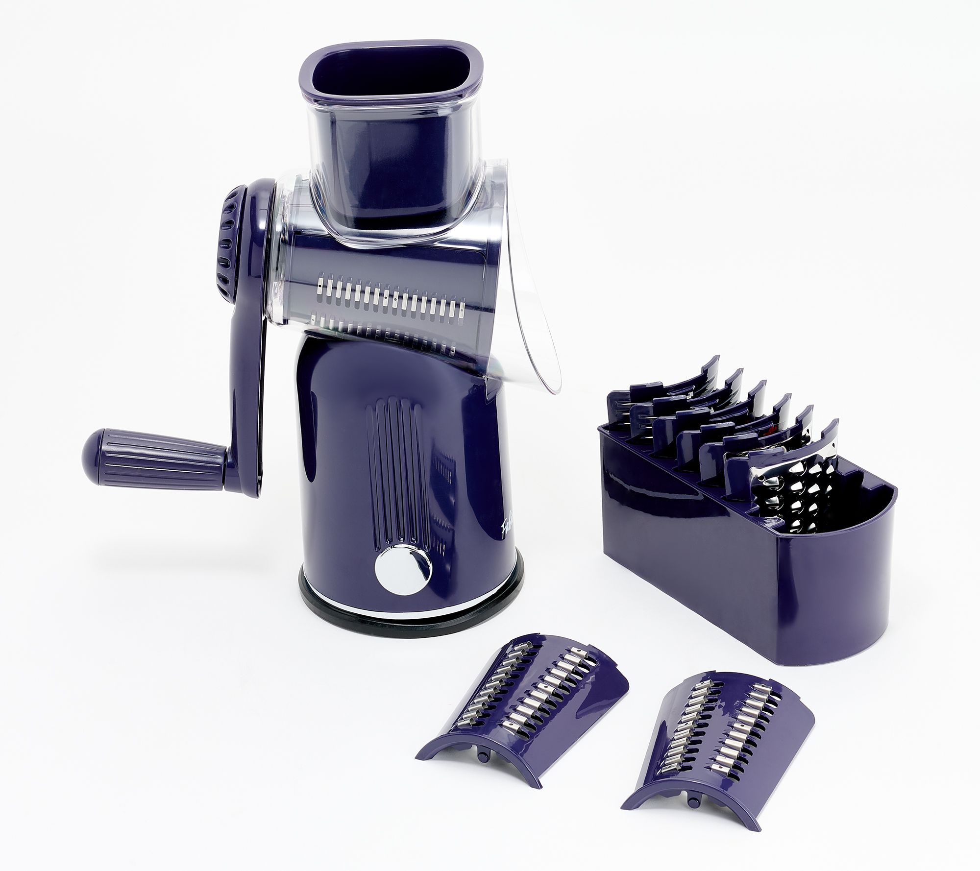Fabio Viviani Rotarty Grater w/ 5 Blades & Storage Box