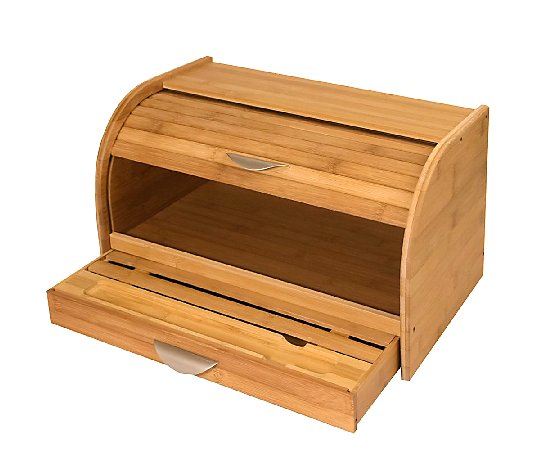Honey-Can-Do Bamboo Rolltop Bread Box