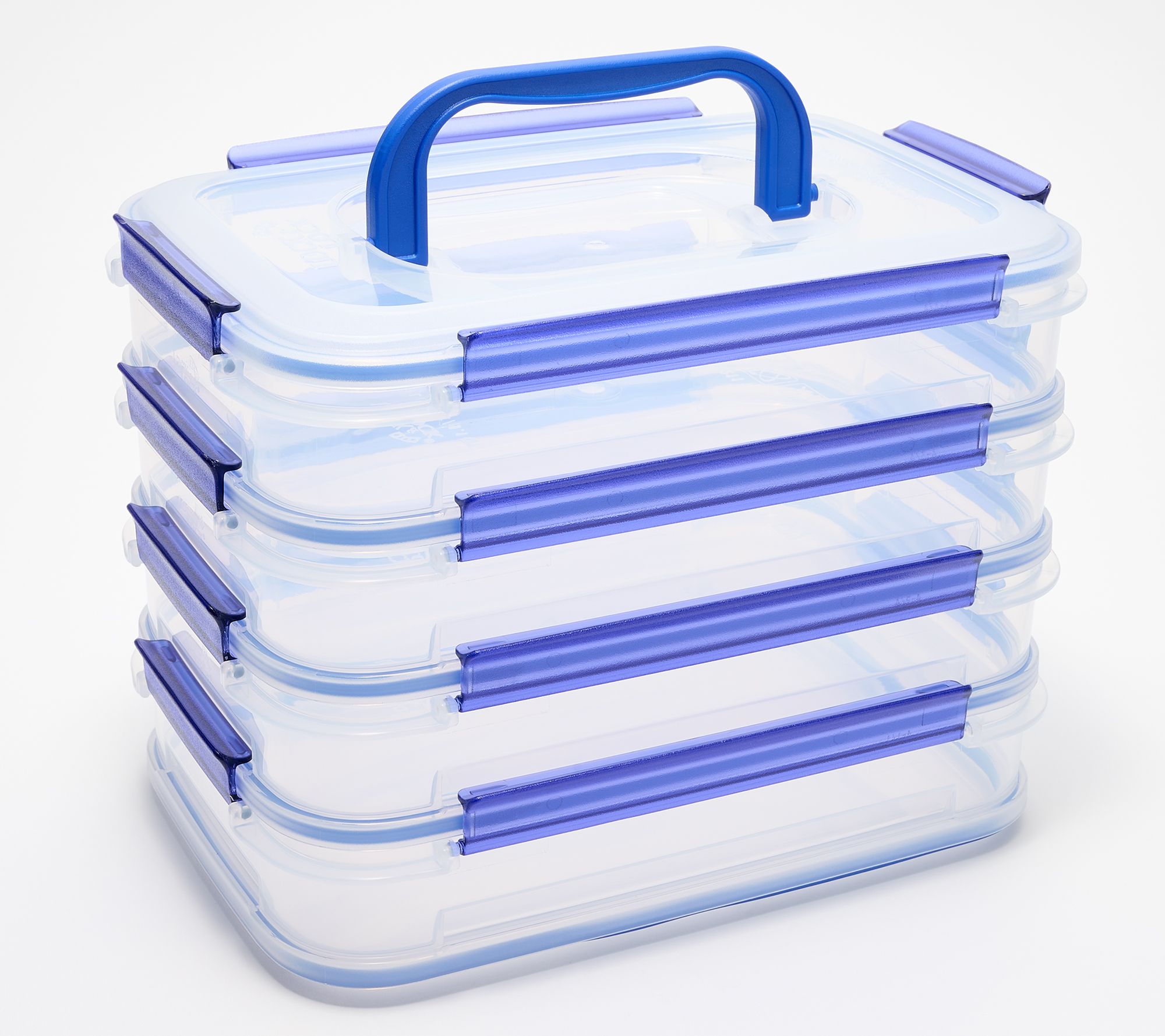 LocknLock Set of 4 Interchangeable Rectangles w/ (1) Handle Lid