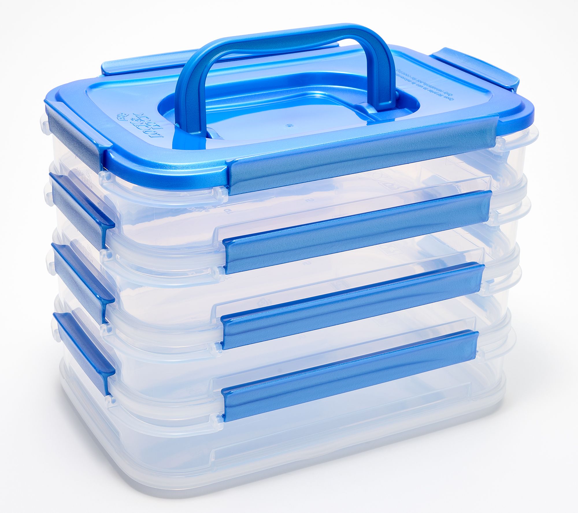 LocknLock Set of 4 Interchangeable Rectangles w/ (1) Handle Lid