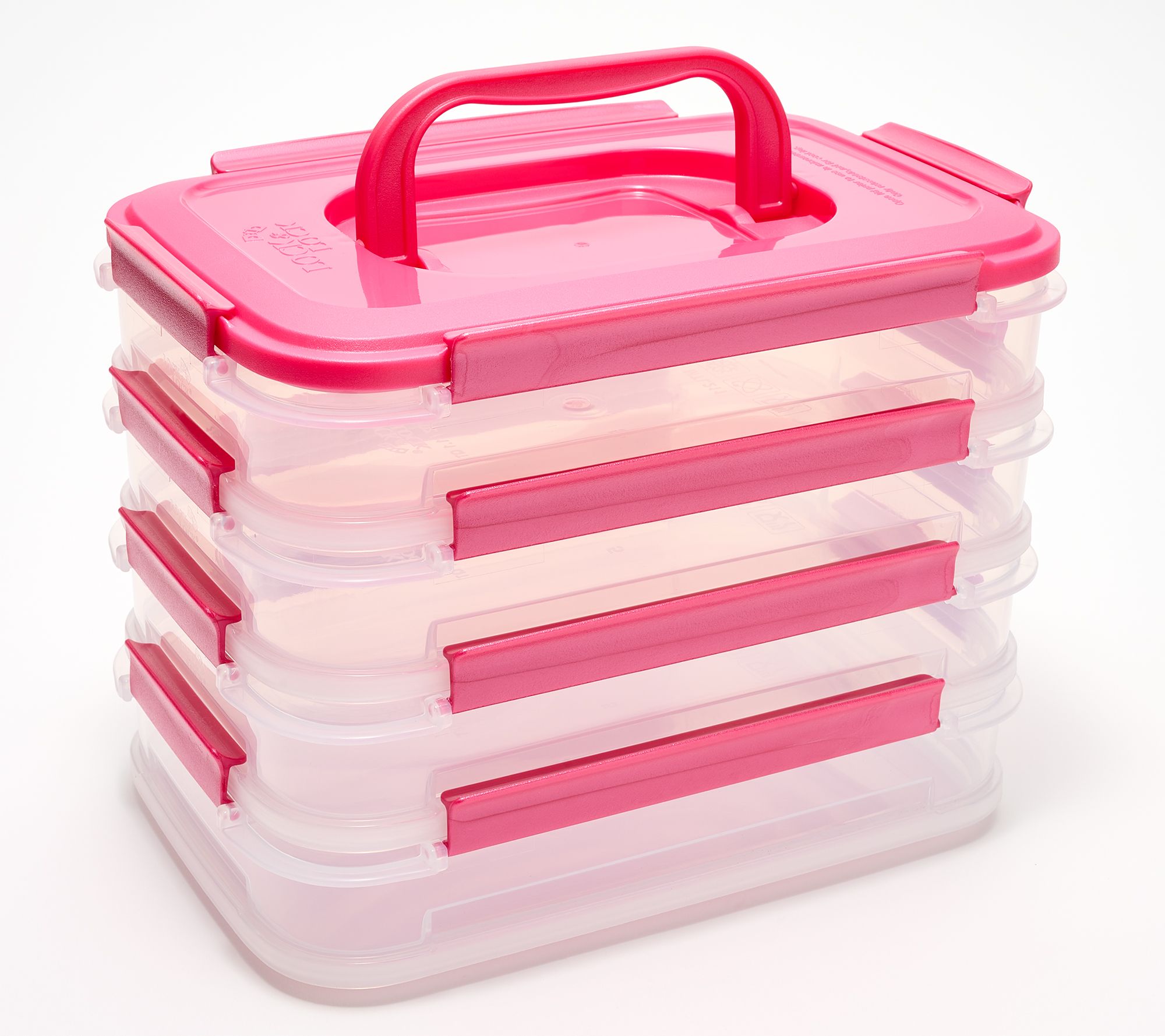 LocknLock Set of 4 Interchangeable Rectangles w/ (1) Handle Lid