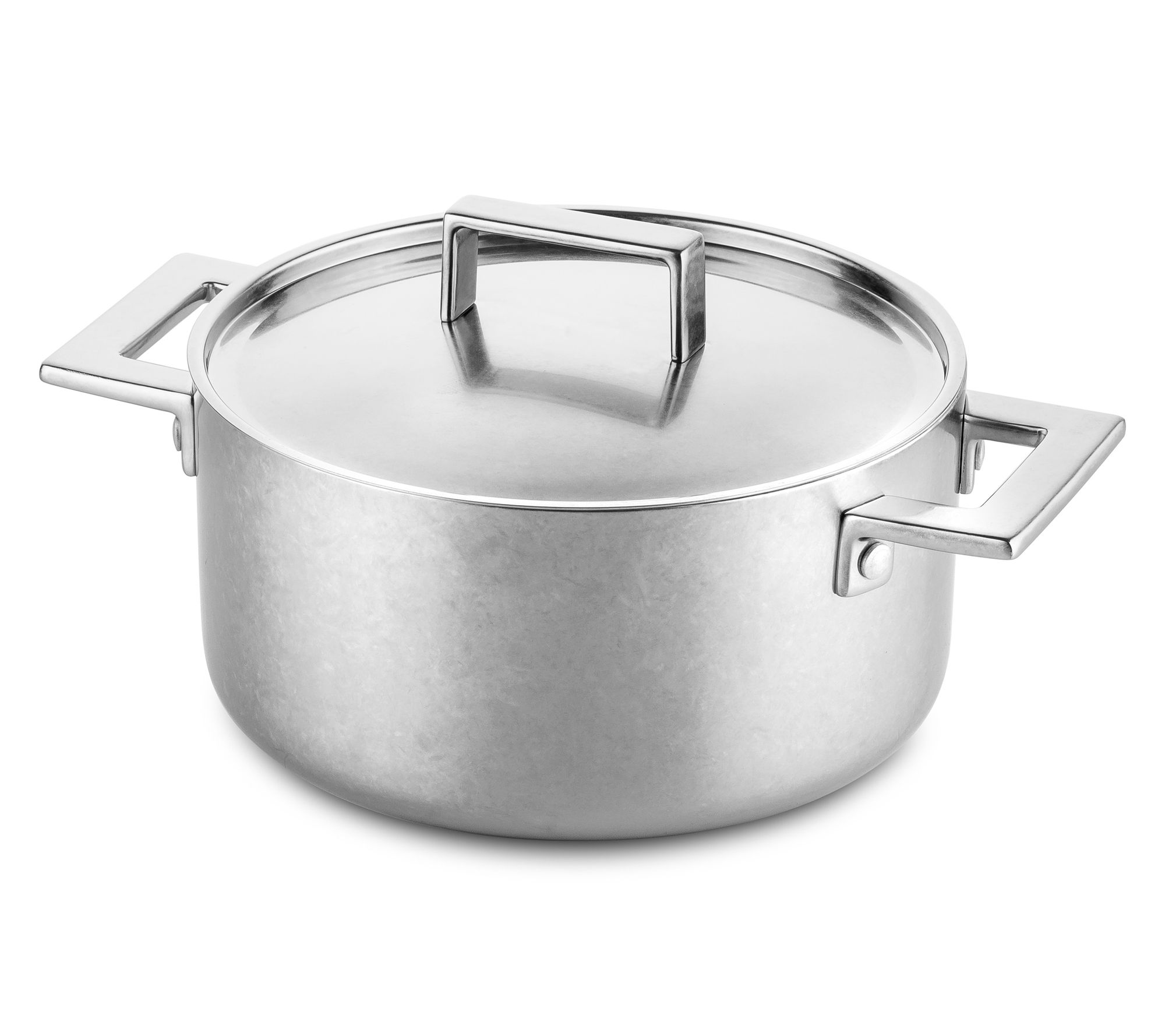 Mepra 7"Dia Dual Handles Attiva Pewter Pot withLid