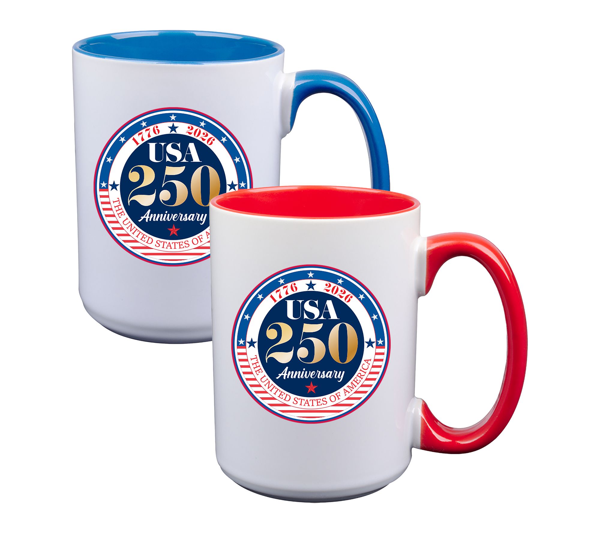 The Memory Company USA 250 2PK Inner Color Mugs