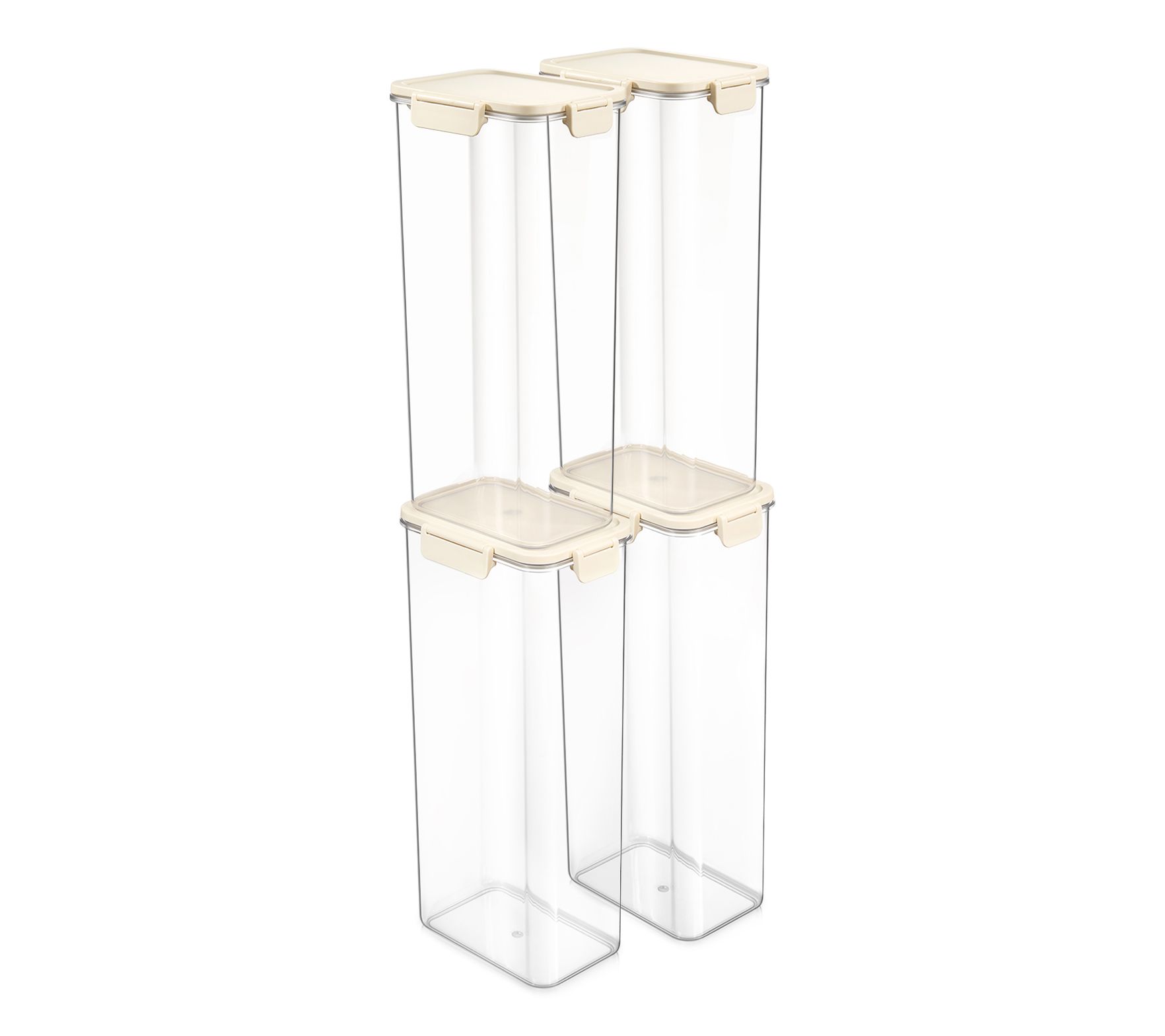  Sorbus Airtight Plastic Food Container, 12.6" Extra-Tall -4 Pk