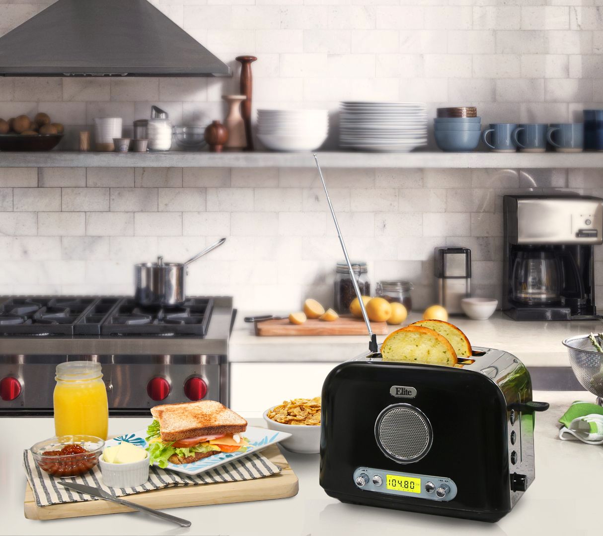 Elite Platinum 2Slice Radio Toaster