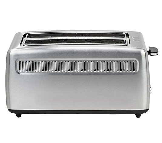 Kalorik 4 Slice Stainless Steel Long-Slot Toaster