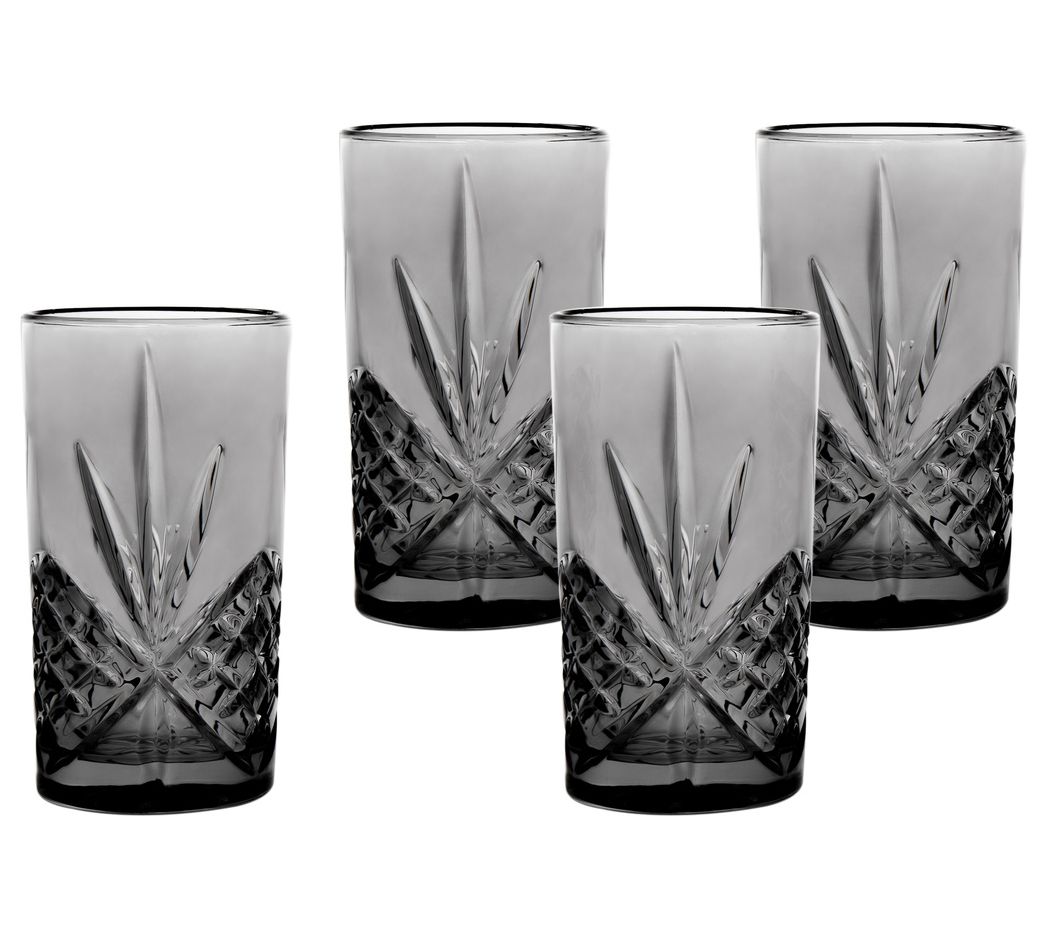 Dublin Crystal Highball Glass 12oz, Set of 4 