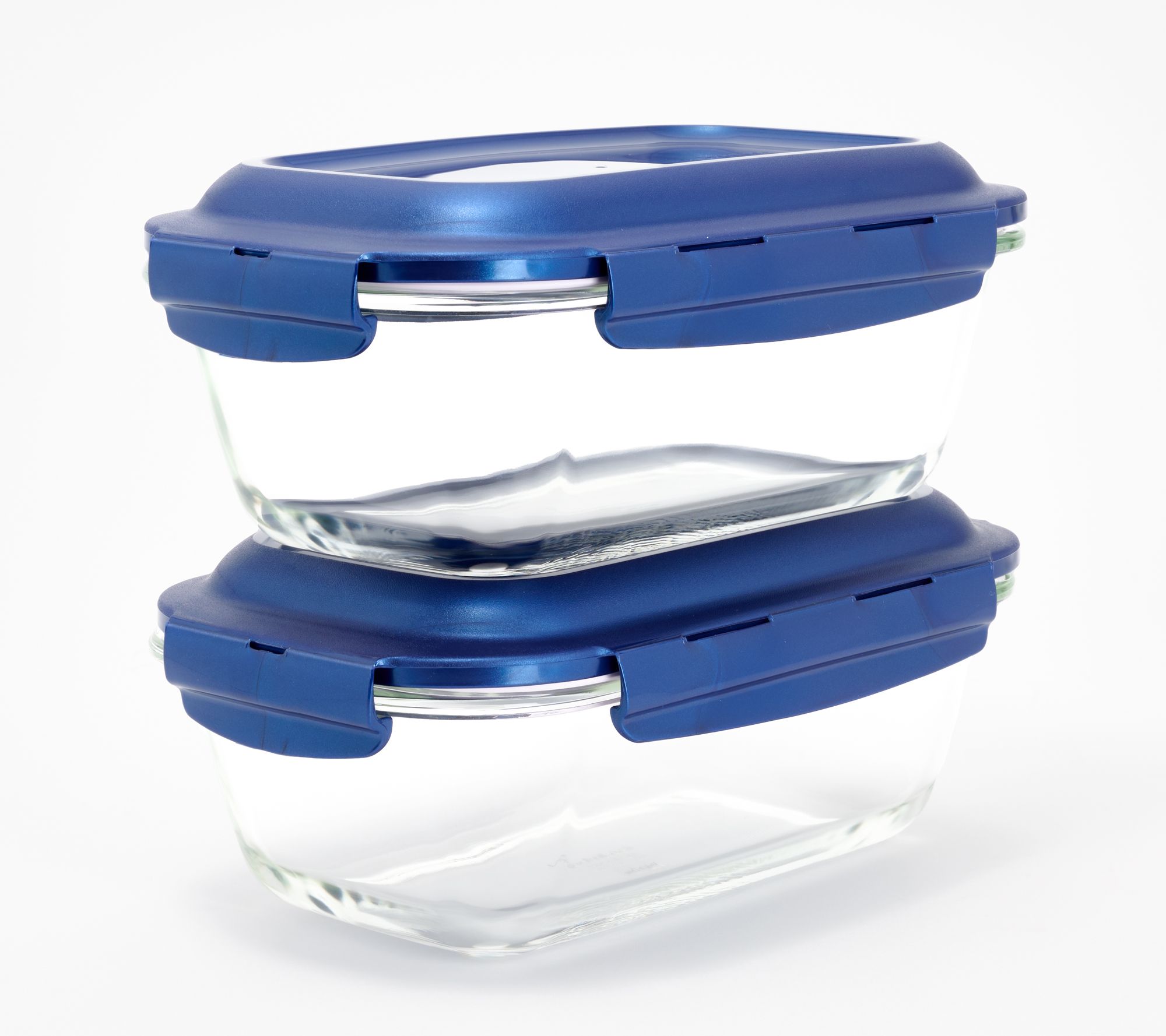 LocknLock Set of 2 Glass Loaves w/ Locking Lids