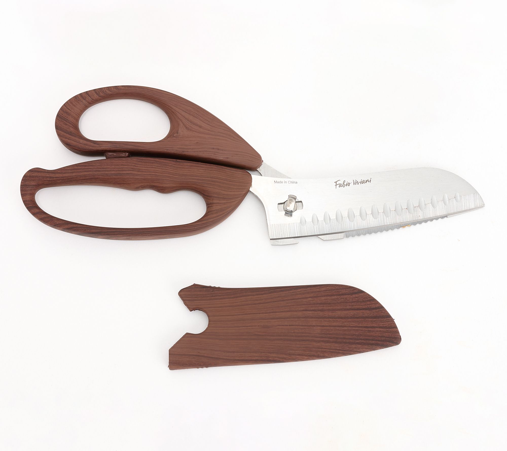 Fabio Viviani Multi-Function Kitchen Shears w/ Protective Sheath