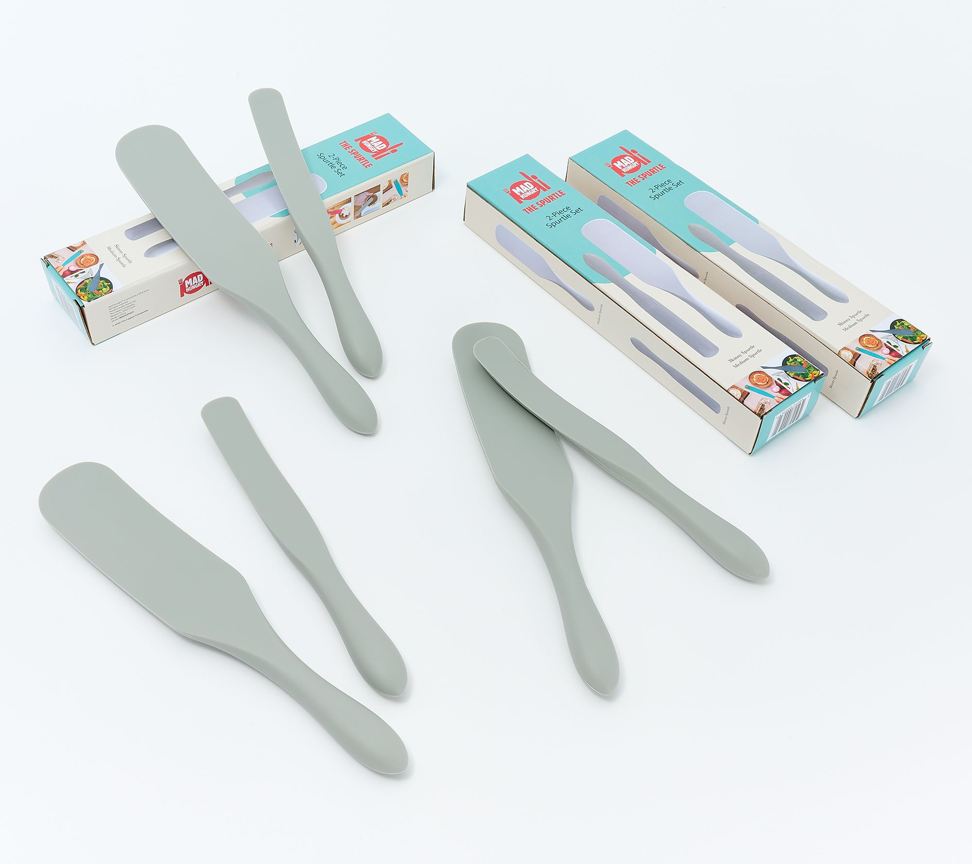 Mad Hungry 3 Sets of 2pc Medium & Skinny Spurtles Gift Boxes