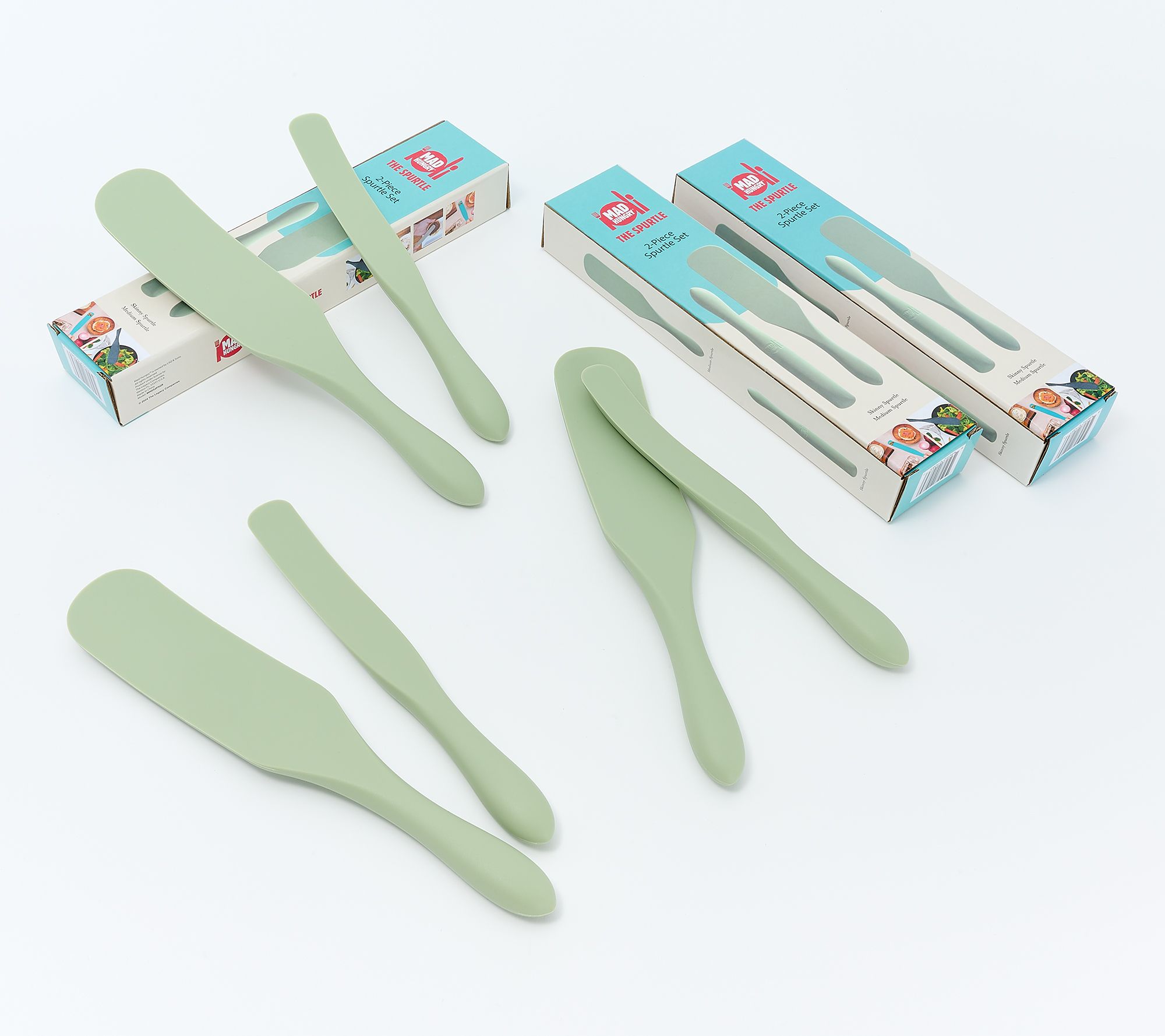 Mad Hungry 3 Sets of 2pc Medium & Skinny Spurtles Gift Boxes