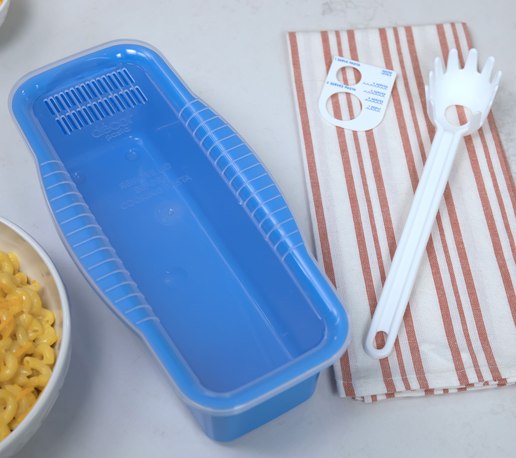 "As Is" Decor Set of 2 Microwave Pasta Cooker with Tools