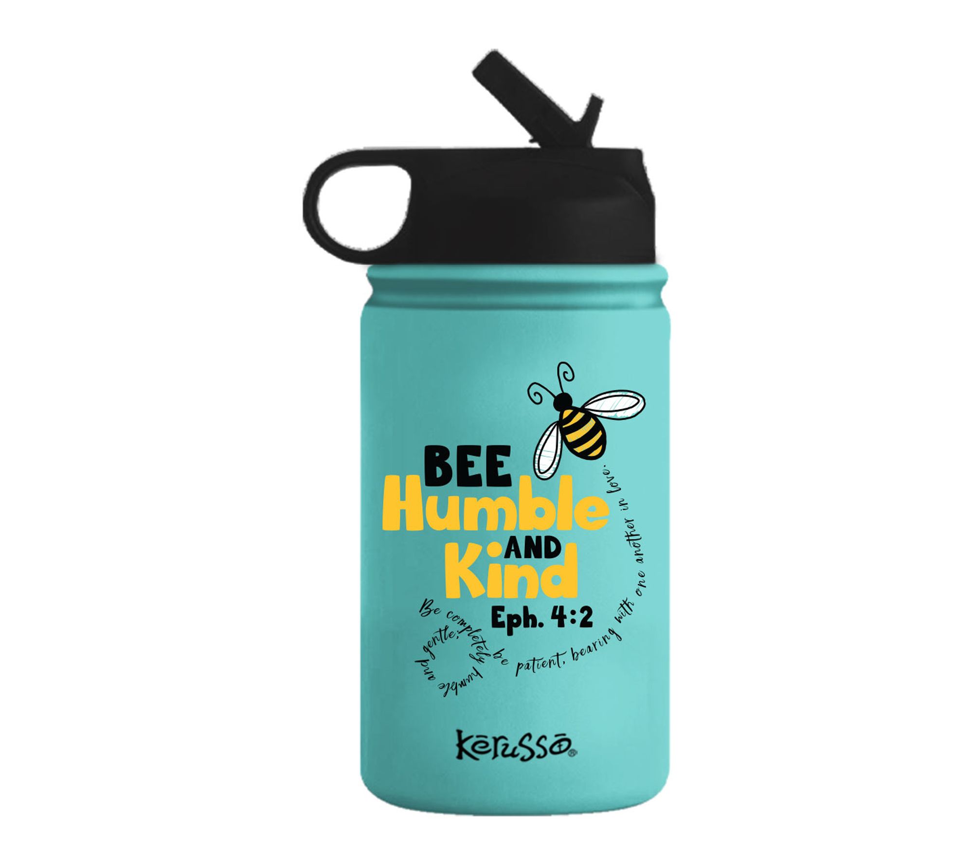 Kerusso 12 oz Stainless Steel Sport Bottle