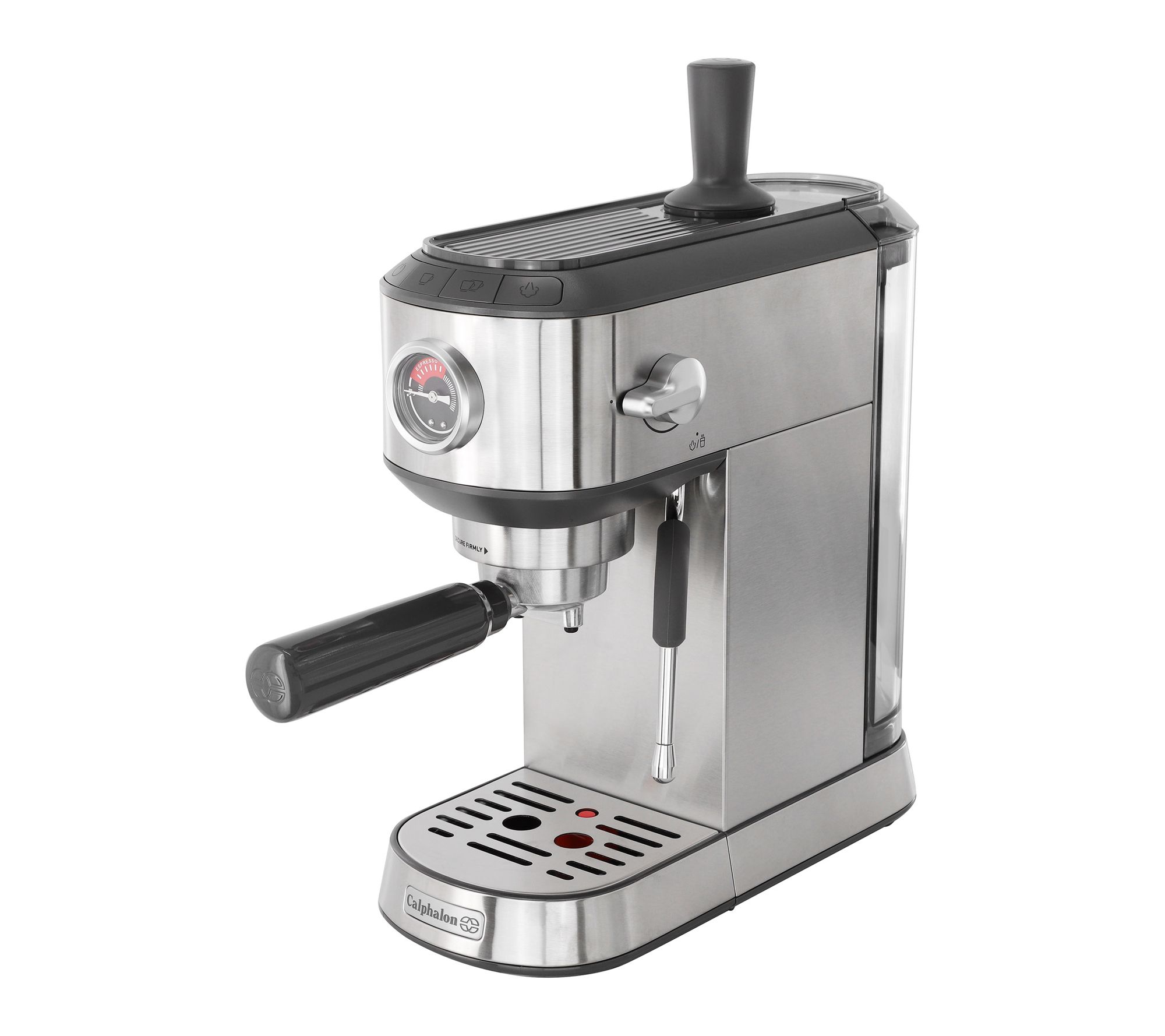Calphalon Miniatura Espresso Machine and Milk Frother Silver