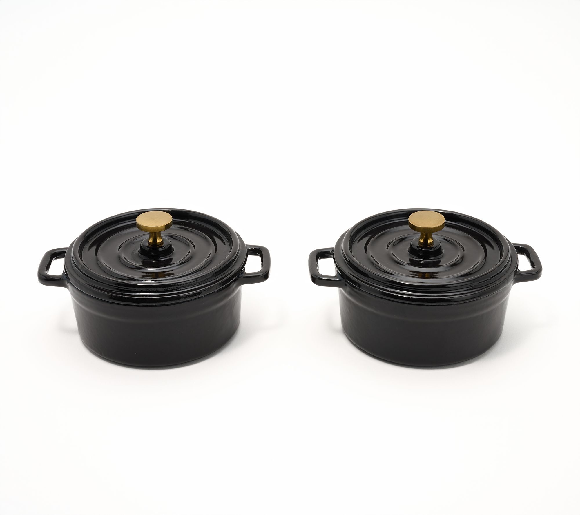 Geoffrey Zakarian Set of 2 Mini Cast Iron Cocottes
