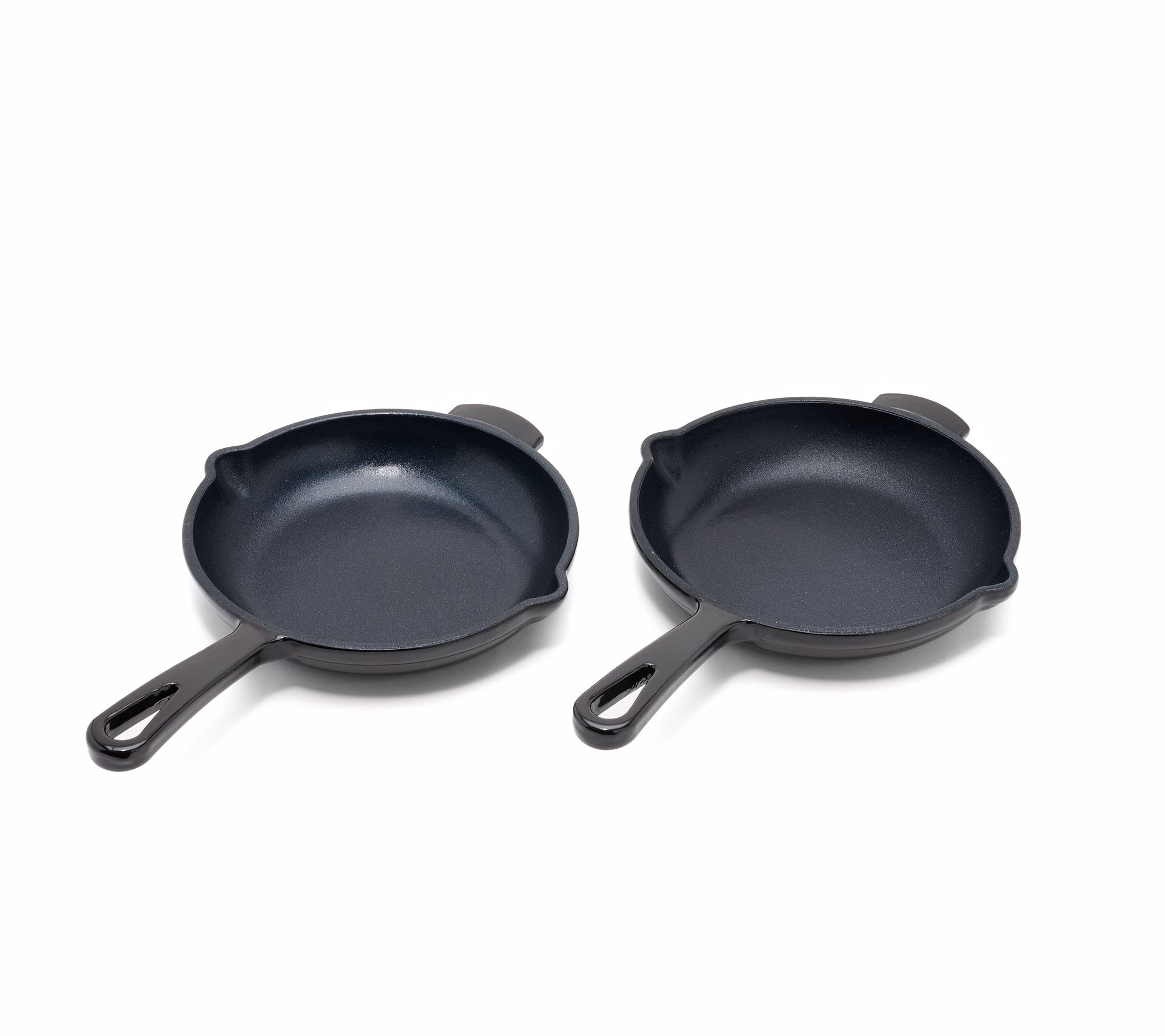 "As Is" Geoffrey Zakarian S/2 Nonstick Cast Iron 6"Skillets