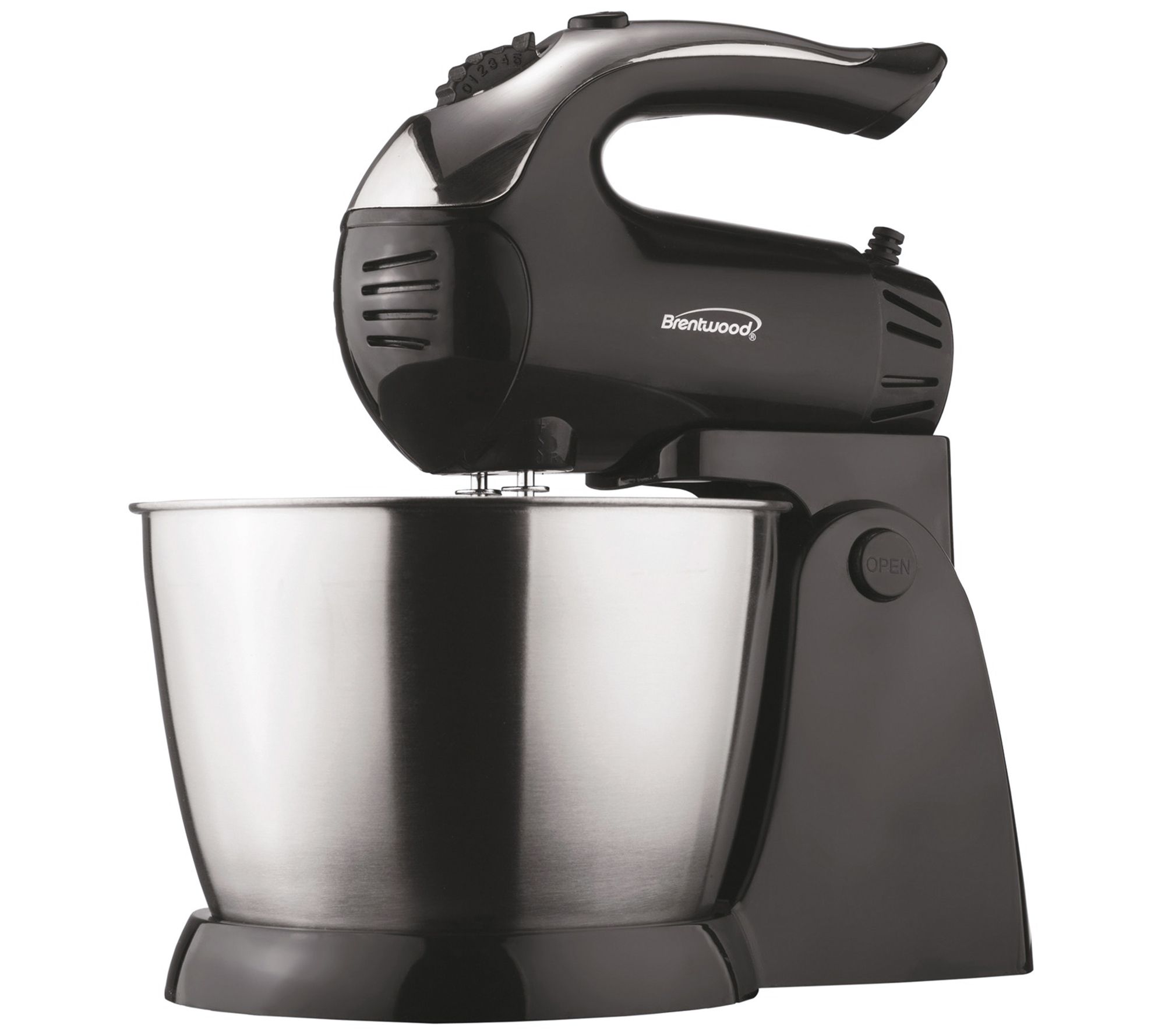 brentwood 2-Quart 5-Speed Black Residential Stand Mixer in the