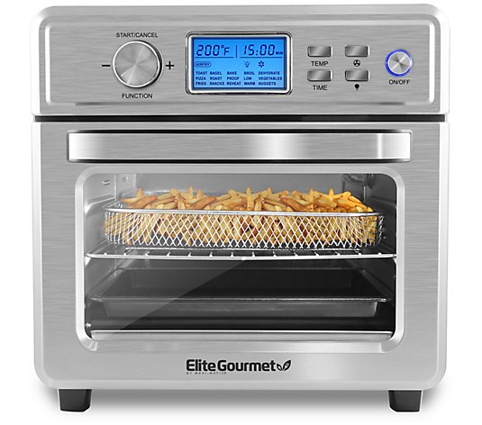 Elite Gourmet 21L Digital Air Fryer Oven with LCD Display