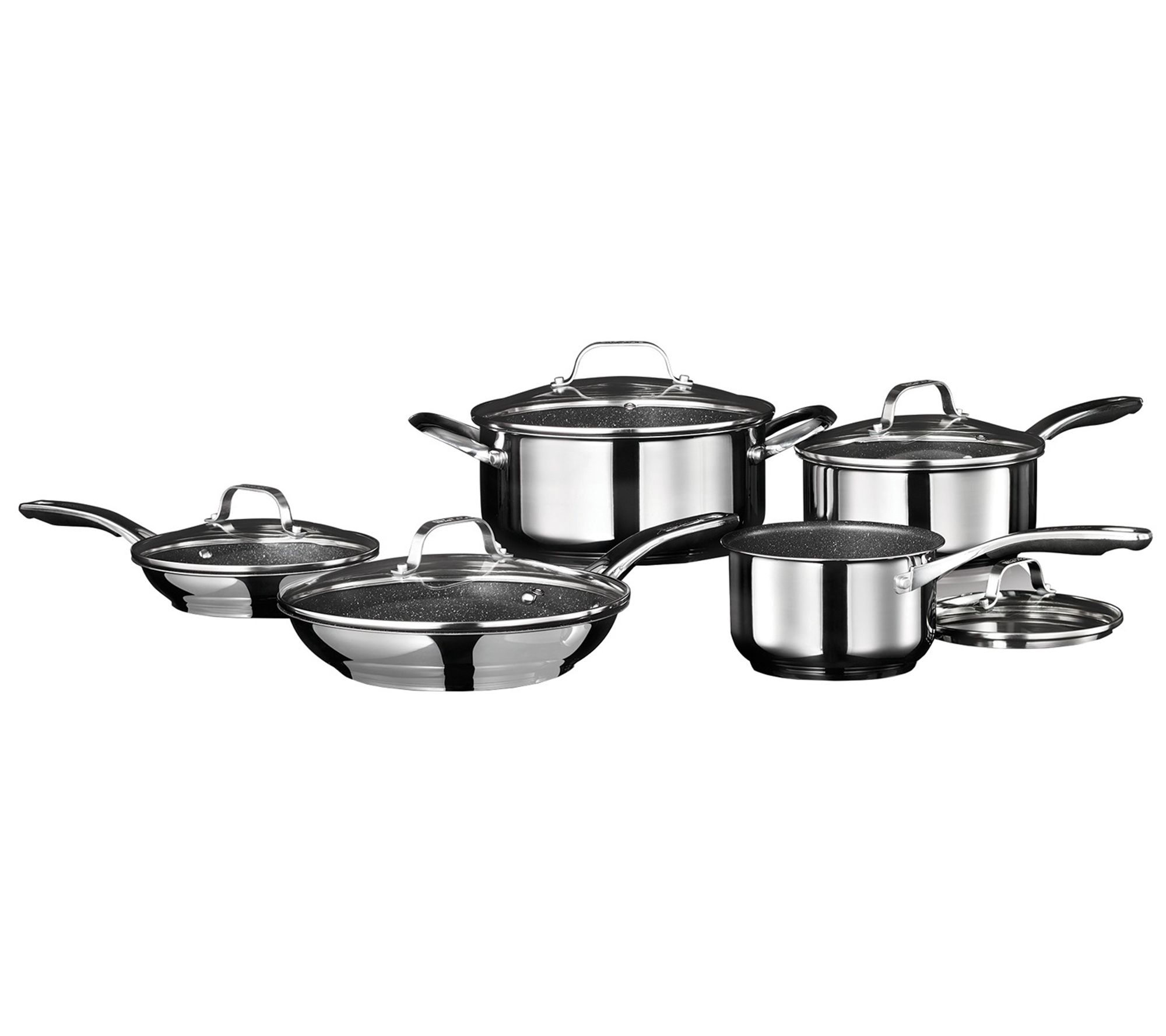 The Rock By Starfrit 16 piece Cookware Set, Dishwasher Safe Pots