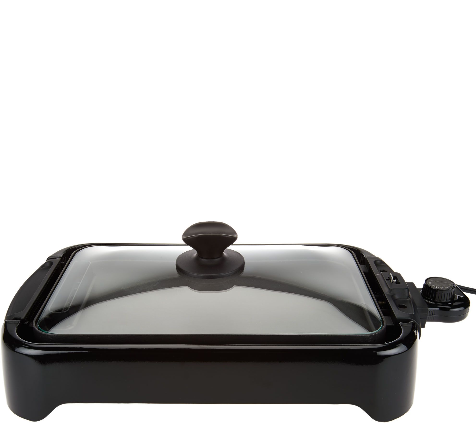 Reversible Cast Iron Grill Griddle Pan Ribbed/Flat Hamburger Stove Top Fry  Black