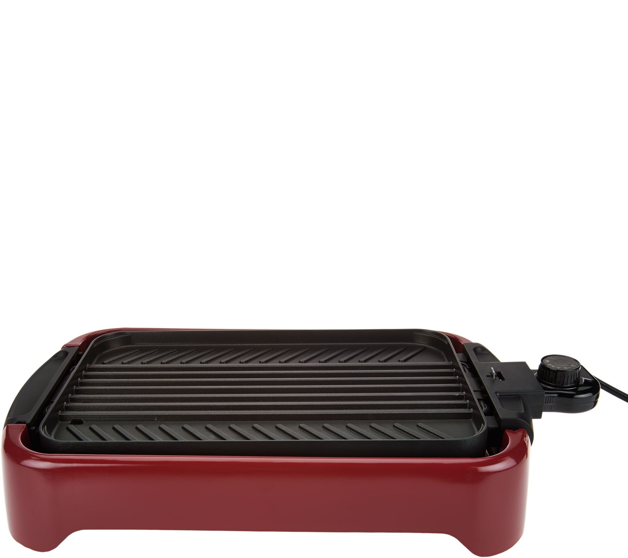 Cook's Essentials Reversible Grill/Griddle w/ Glass Lid
