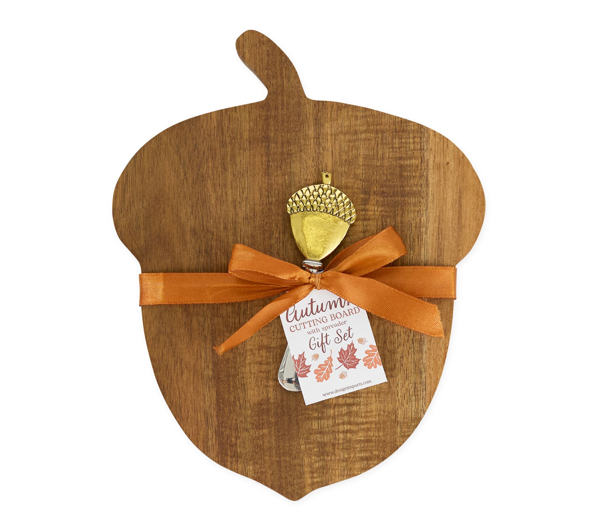 Design Imports Acorn Cutting Board Gift Set
