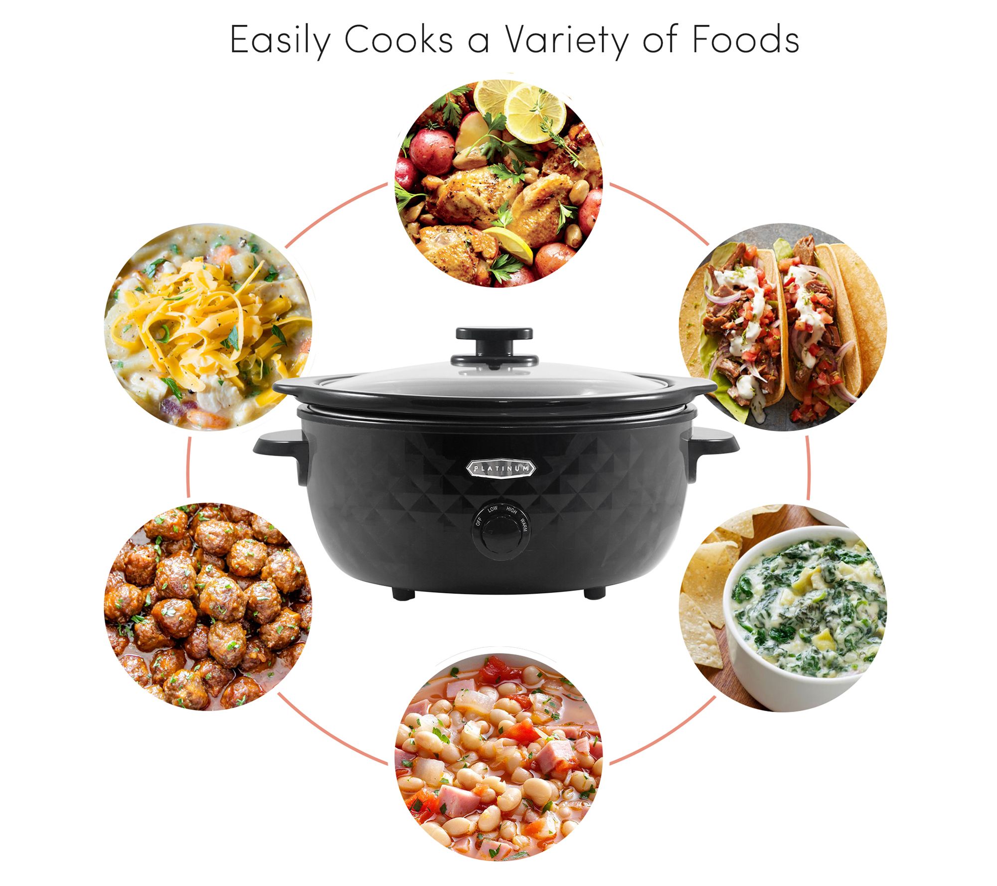 Courant 2.5-Quart Black Round Slow Cooker in the Slow Cookers
