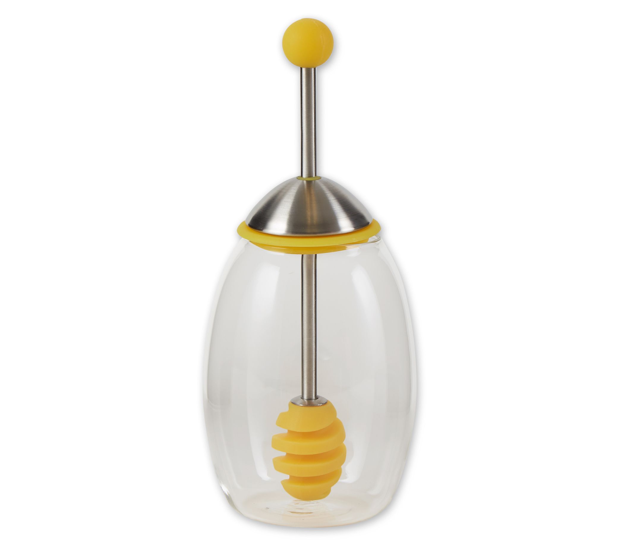 RSVP Honey Jar With Silicone Dipper
