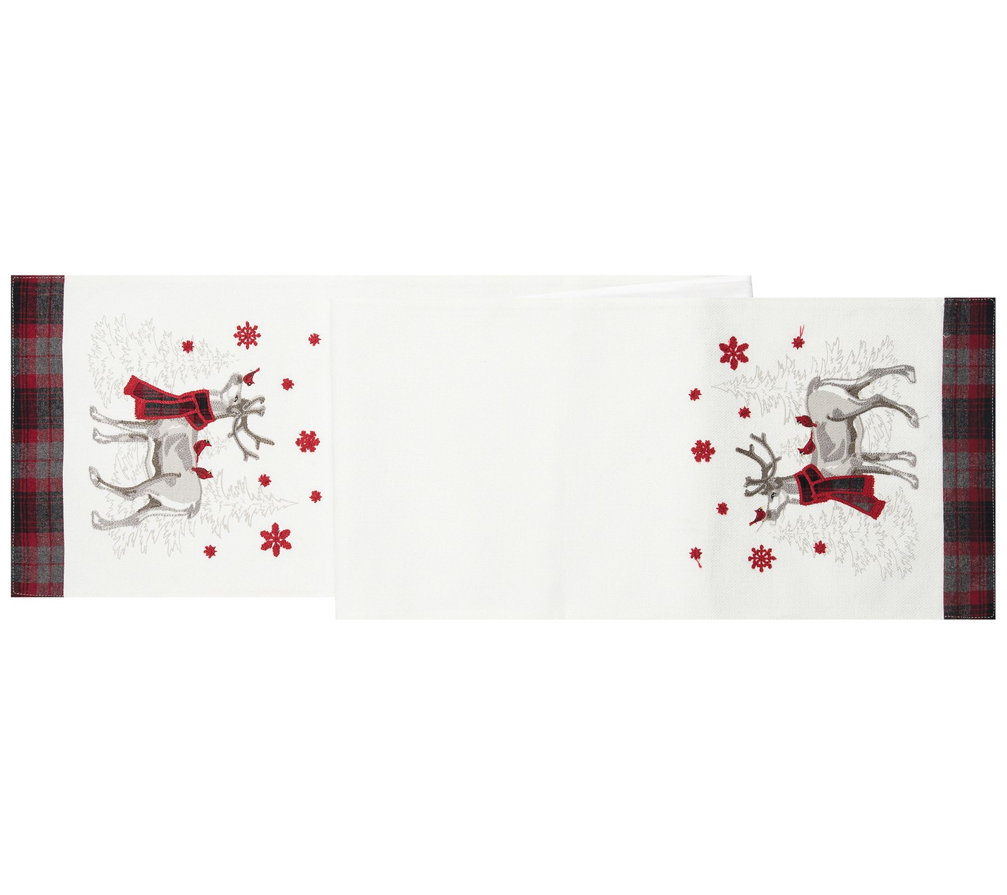 C&F Home 13" x 72" Frosty Deer Table Runner