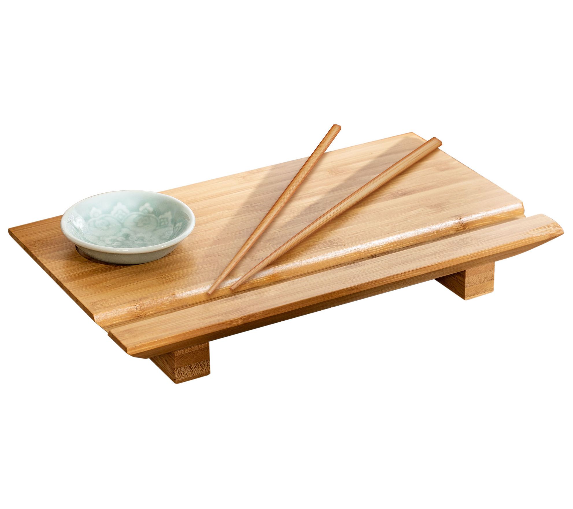 Joyce Chen Burnished Bamboo Sushi Board Set