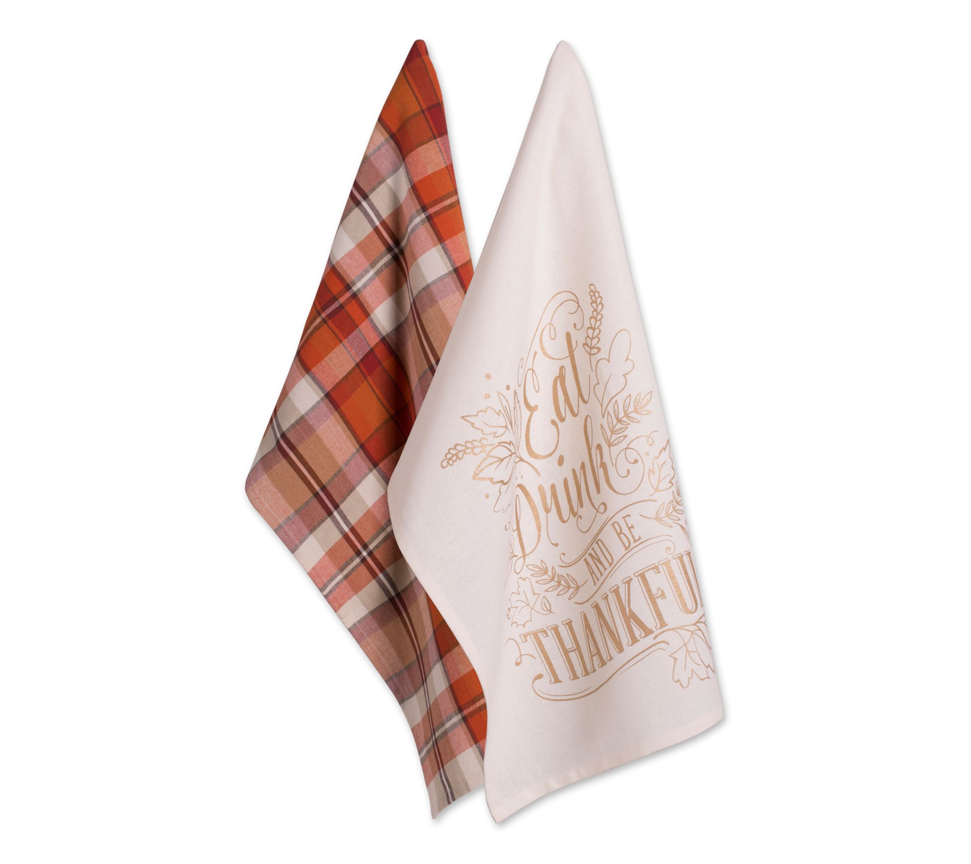  Design Imports Fall Be Thankful Kitchen Towels