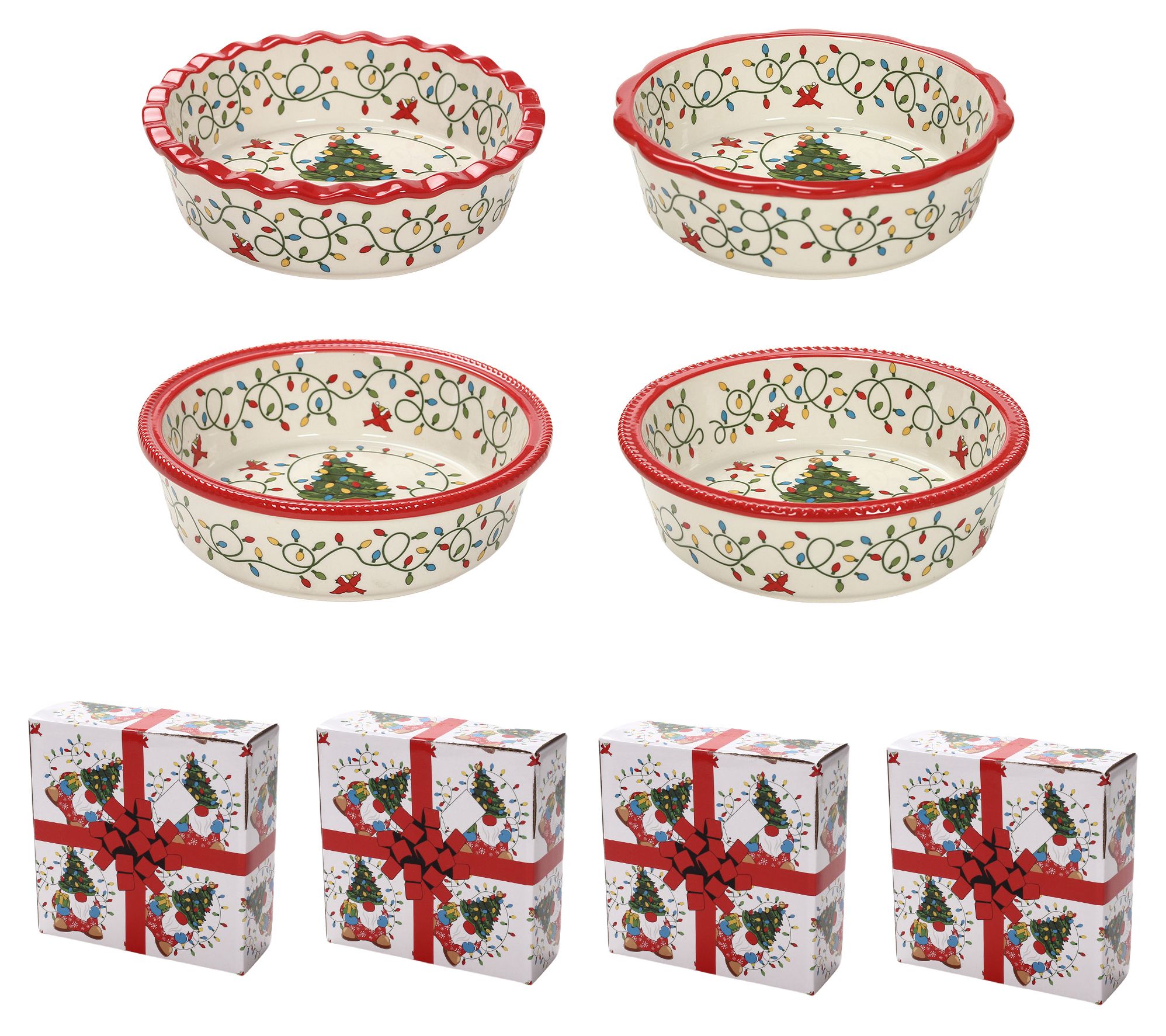 "As Is" Temp-tations Set of 4 Mini Pie Plates
