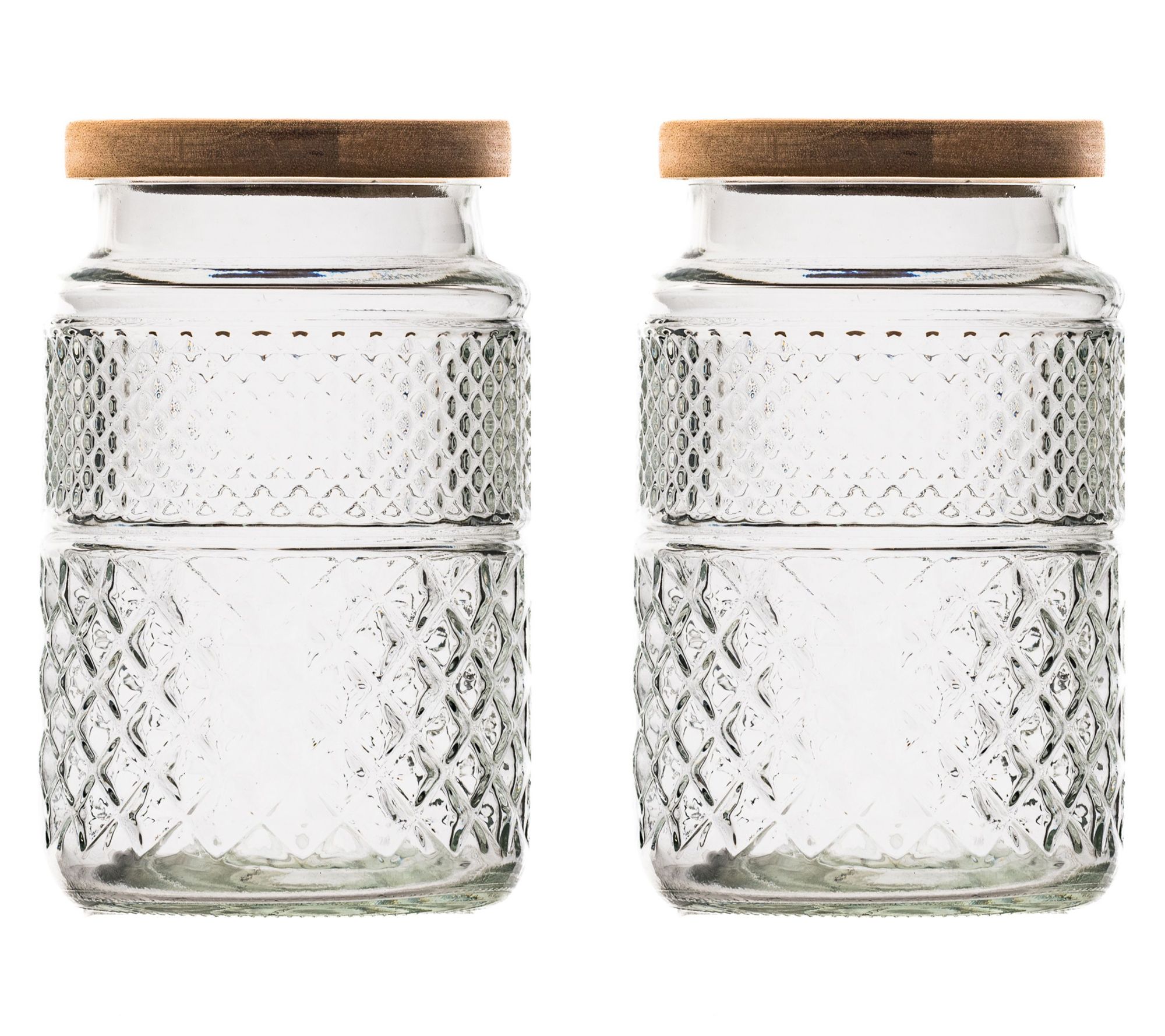 10 Strawberry Street Set of 2 Randolph Glass Canister