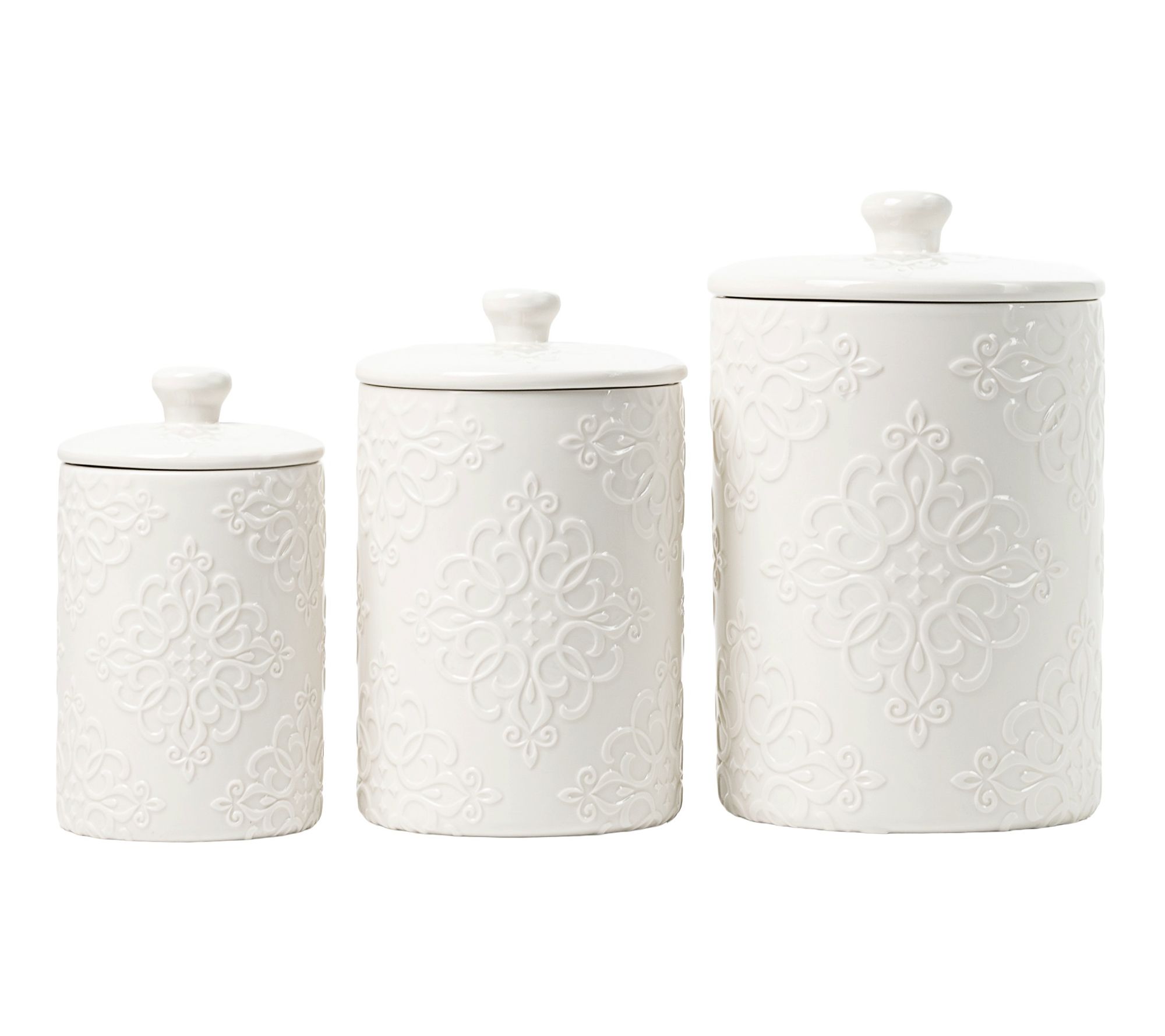 10 Strawberry Street 3-Piece Everyday Kitchen Canister Set